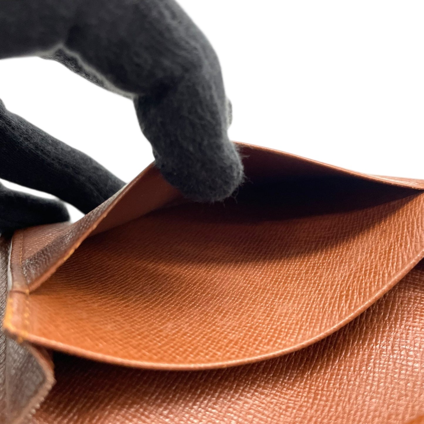 ルイ・ヴィトン Louis Vuitton ジャポン サンガプール M60530 モノグラムキャンバス 二つ折り カードケース パスケース 名刺入れ ブラウン PVC×レザー ゴールド金具 メンズ レディース M5