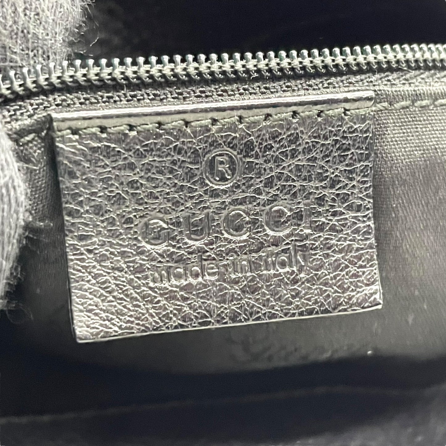 美品 グッチ GUCCI GG柄 グッチシマ レザー ホーボーバッグ ワンショルダー黒 ブラック ショルダーバッグ ロゴプレート ゴールド金具 ヴィンテージ レディース Z1