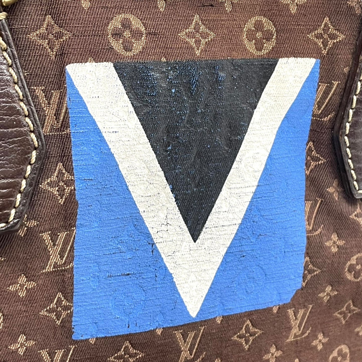 LOUIS VUITTON ルイ・ヴィトン トートバッグ キャンバス/レザー ブラウン【中古】 レディース