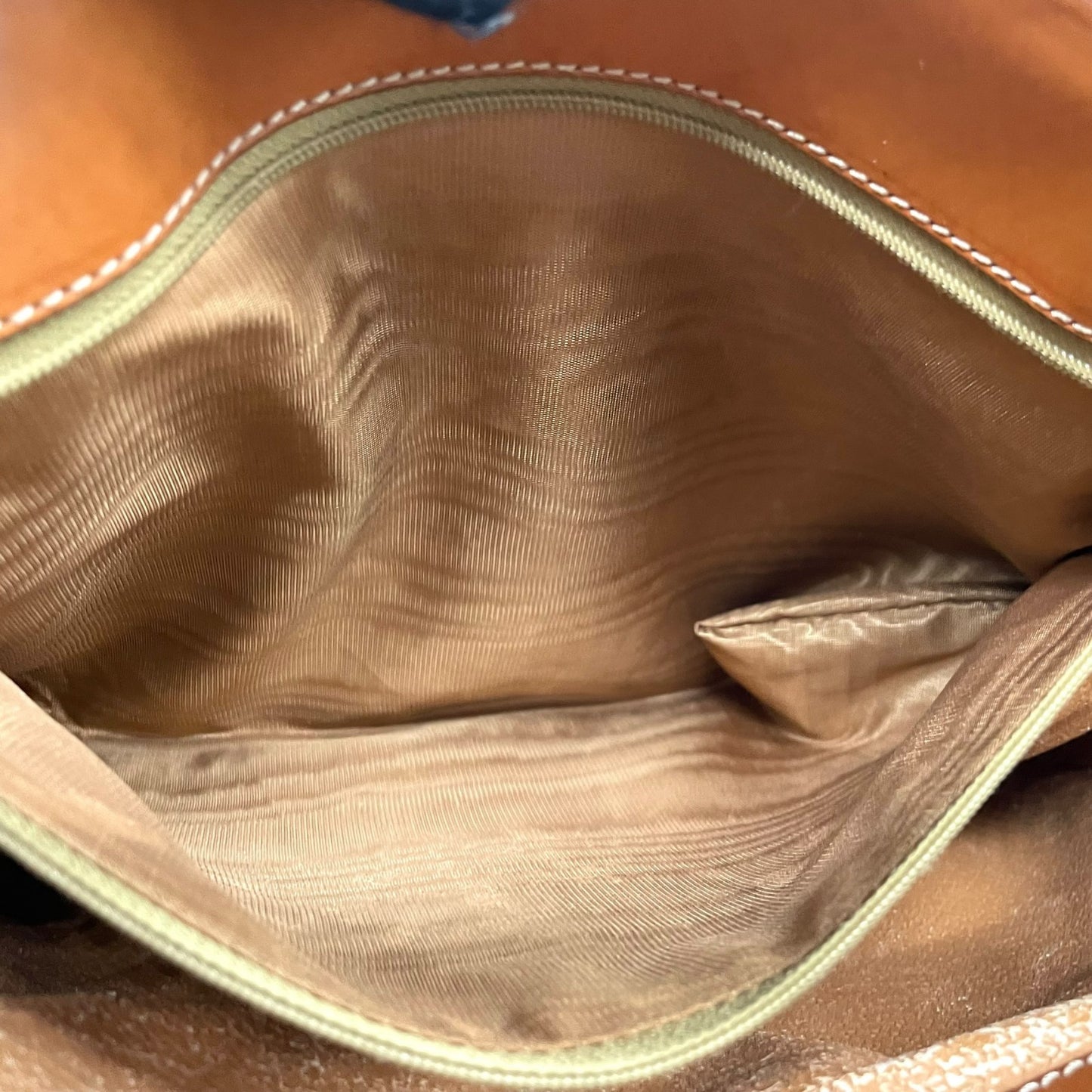 Authentic CELINE Vintage Macadam Handbag Brown PVC Leather Gold Hardware Tote Bag Women's