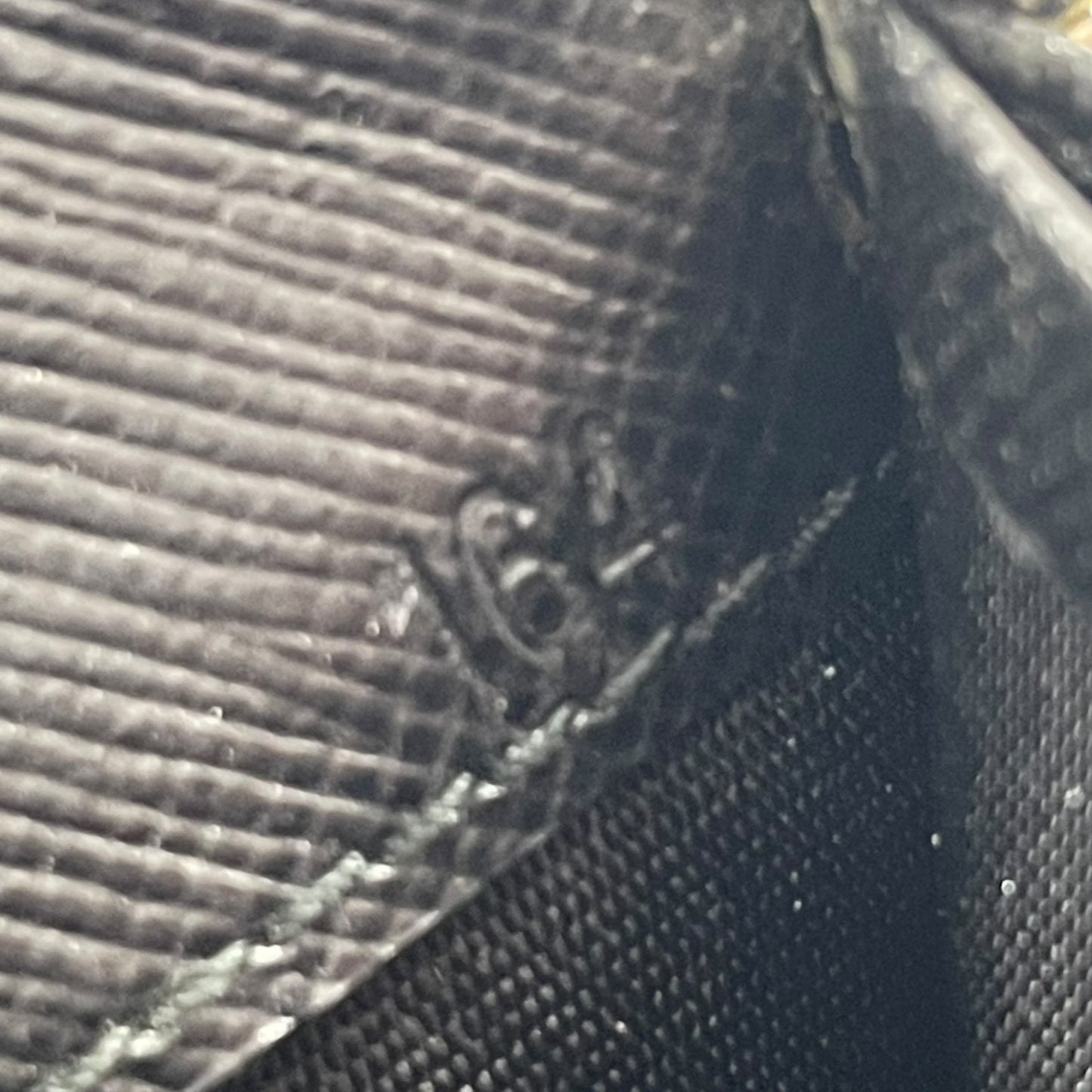 Authentic PRADA Saffiano Leather Long Wallet Black Round Zipper Logo Gold Hardware Women's