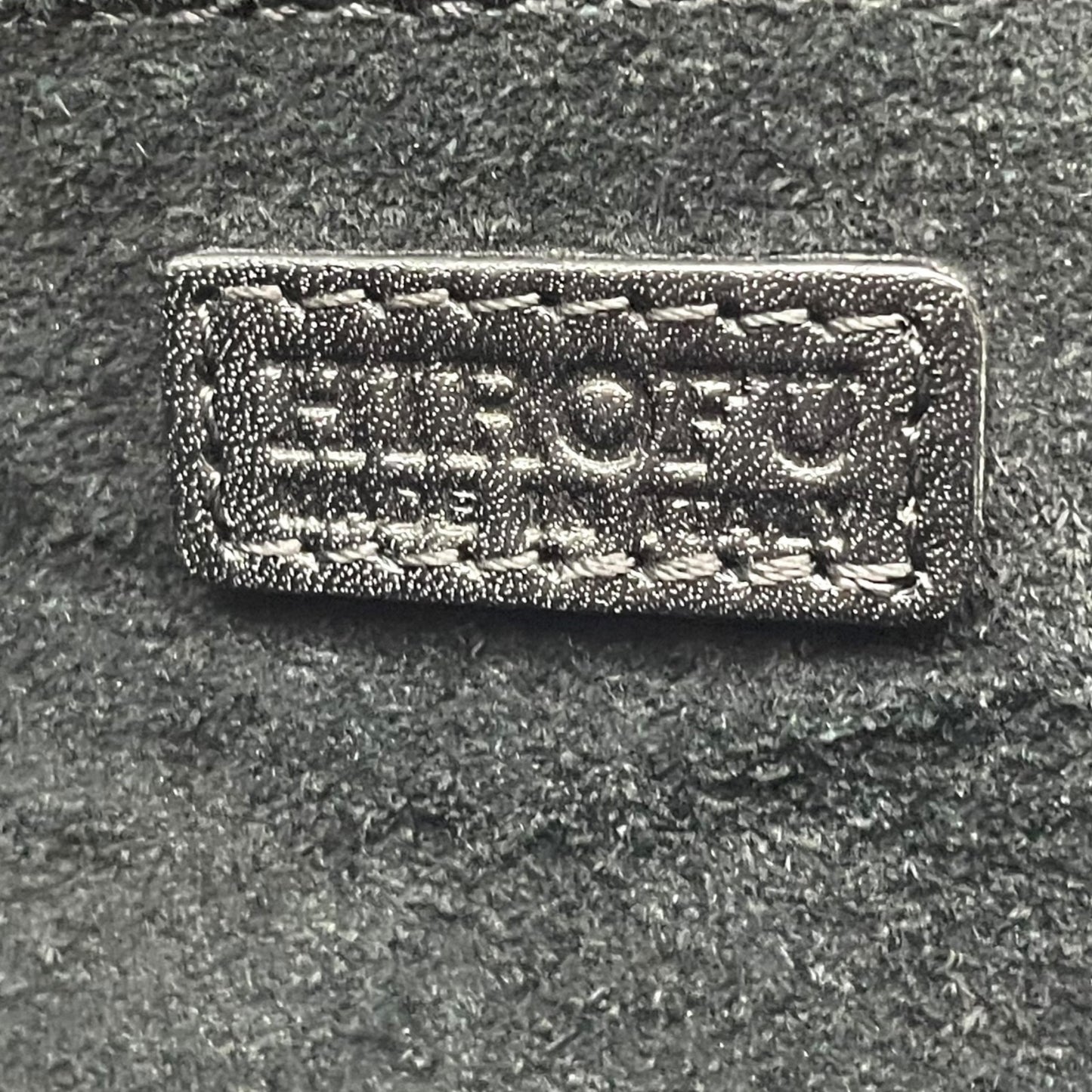 美品 HIROFU ヒロフ トートバッグ ハンドバッグ Hロゴ 黒 ブラック レザー シルバー金具 手提げ A4収納可 レディース H