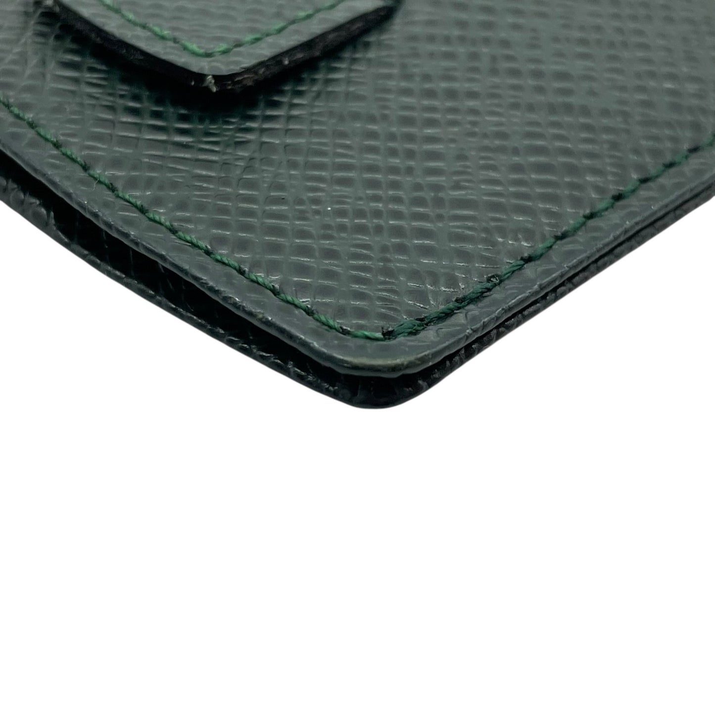 美品 LOUIS VUITTON ルイヴィトン タイガ エテュイ カルト デヴィジット トワレット カードケース M30544 緑 グリーン レザー 定期ケース メンズ ビジネス W3