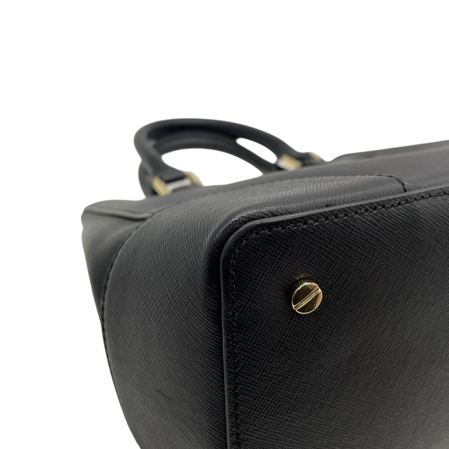 美品 Tory Burch トリーバーチ 2WAY ハンドバッグ ショルダーバッグ 黒 ブラック レザー ロビンソン ゴールド金具 ロゴ 斜め掛け 手提げ レディース ミニバッグ E5