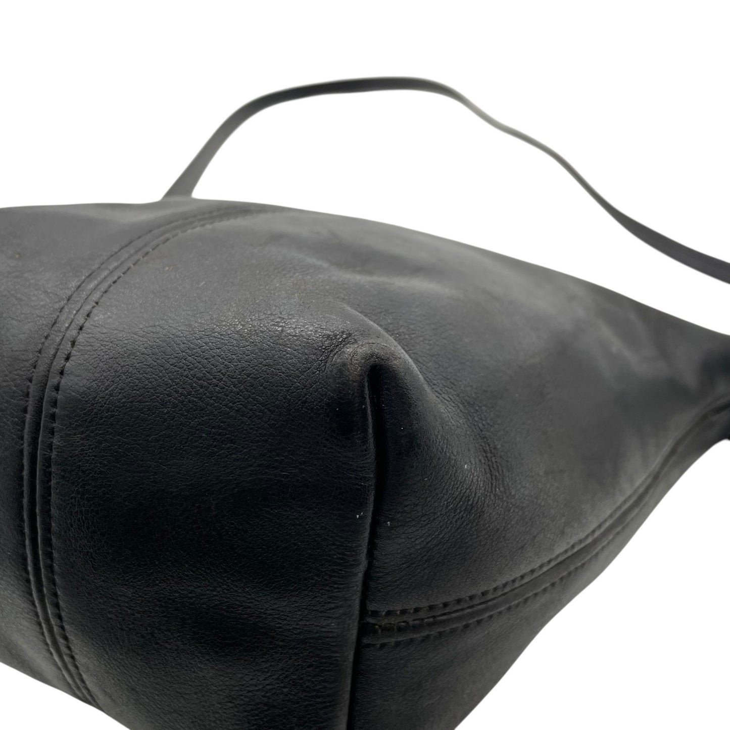 希少 COACH オールドコーチ ヴィンテージ ショルダーバッグ クロスボディ 斜め掛け オールレザー フルグレイン 黒 ブラック ゴールド金具 バケツ型 403