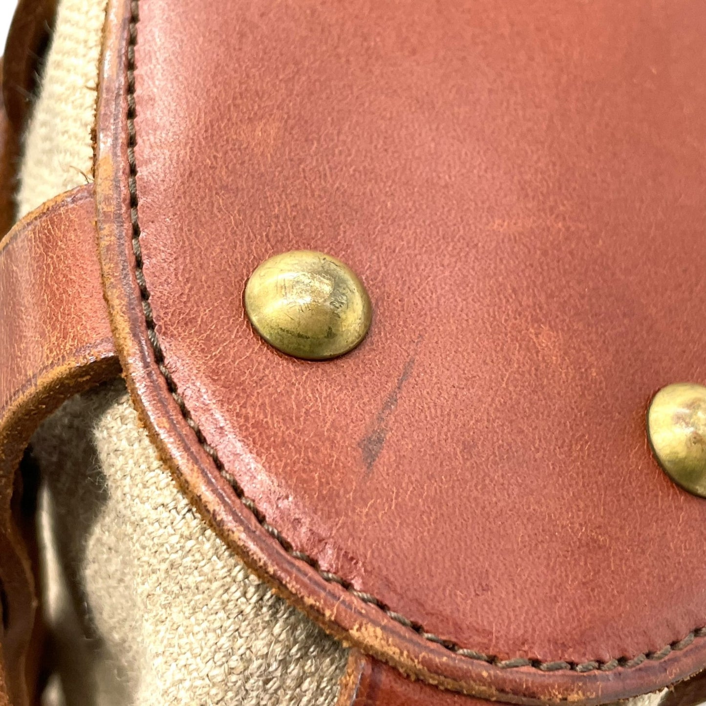 ジャストカンパーニュ Just Campagne バッグ ハンドバッグ トートバッグ レディース コットン 綿 キャンバス レザー ベージュ 巾着型 肩掛け ワンショルダー 定番 VALLEE SET truffe K1