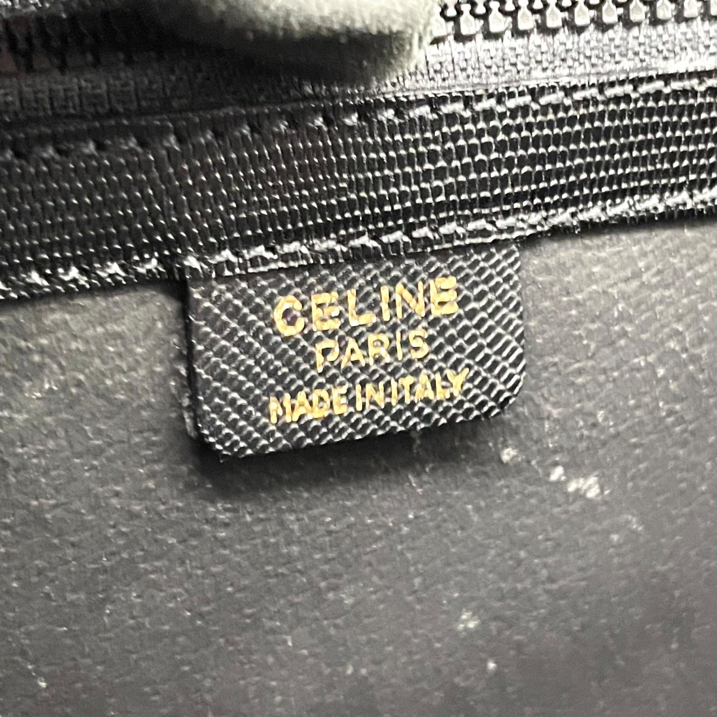 美品 CELINE セリーヌ クラッチバッグ セカンドバッグ レザー 黒 ブラック ゴールド金具 鍵付き メンズ ヴィンテージ B2