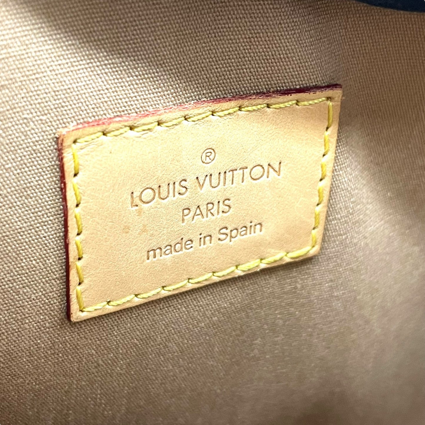 LOUIS VUITTON ルイヴィトン モノグラム ヴェルニ ハンドバッグ マロリー・スクエア M91197 アクセサリーポーチ ミニバッグ ハンドバッグ ワンショルダー 肩掛け可 キャメル ブラウン パテントレザー ゴールド金具 レディース K4