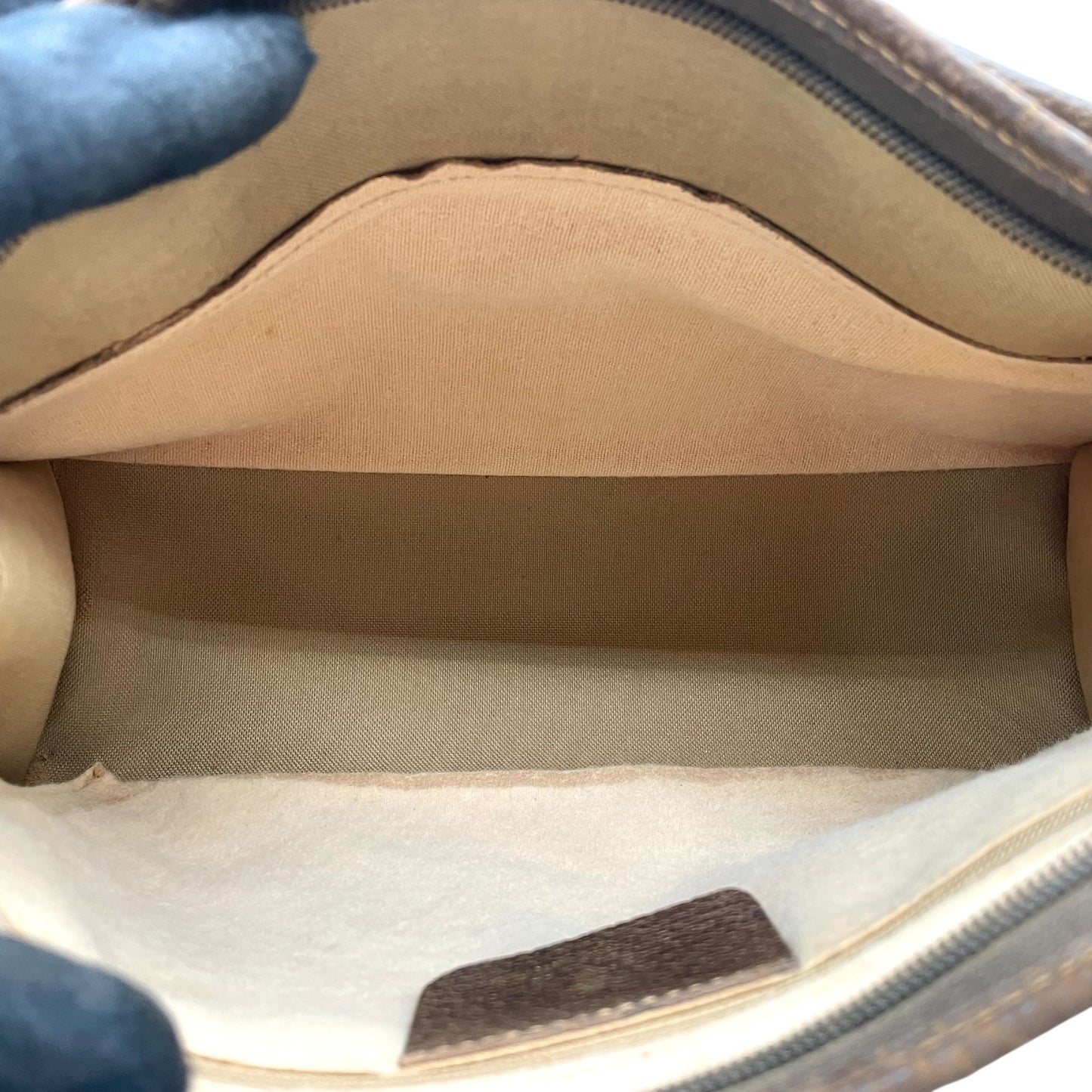 GUCCI グッチ GGスプリーム クラッチバッグ セカンドバッグ 茶 ブラウン グレー PVC レザー ゴールド金具 オールドグッチ ヴィンテージ メンズ レディース C4