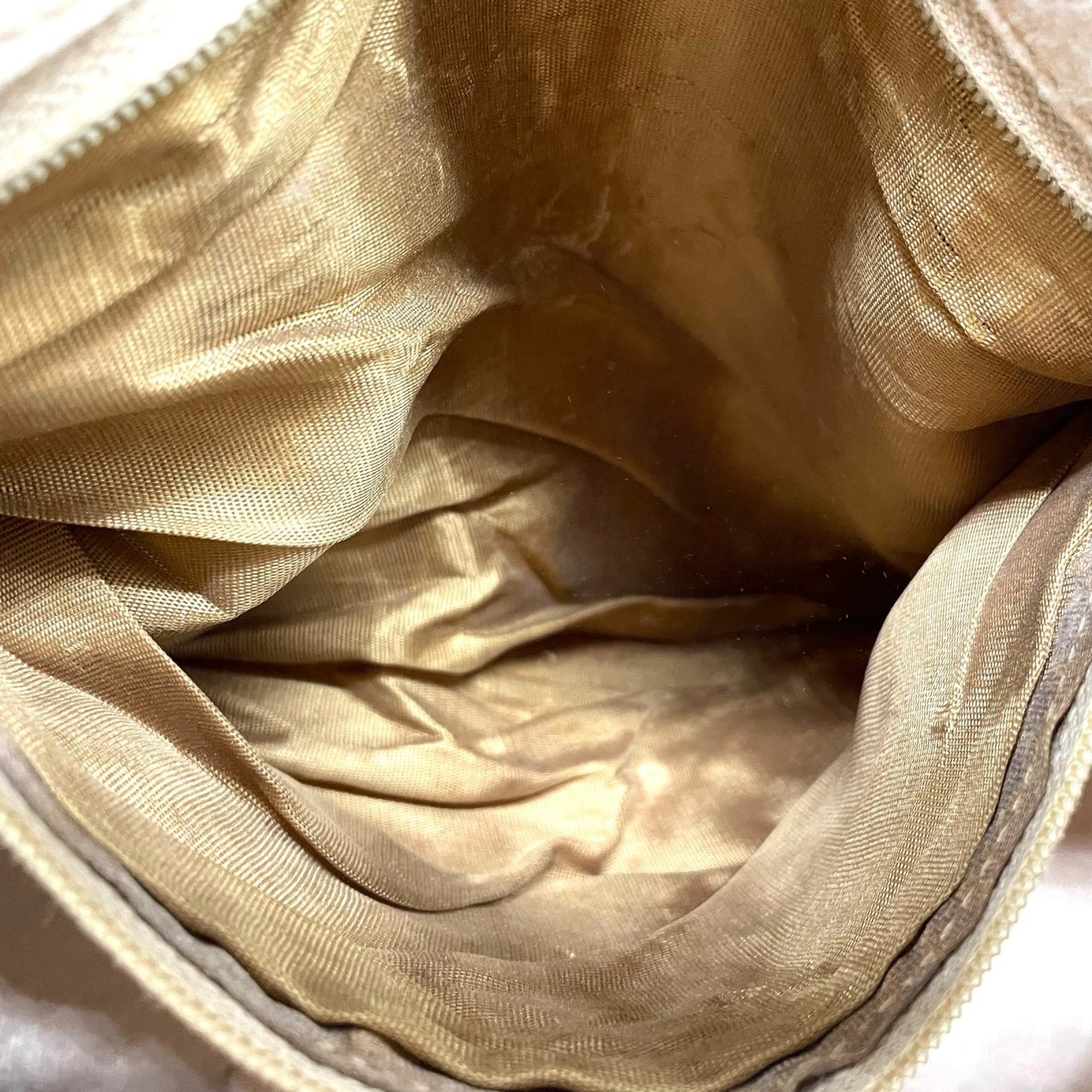 GUCCI グッチ GGプラス グッチプラス ハンドバッグ グレー ベージュ PVC レザー ゴールド金具 オールドグッチ ヴィンテージ レディース A