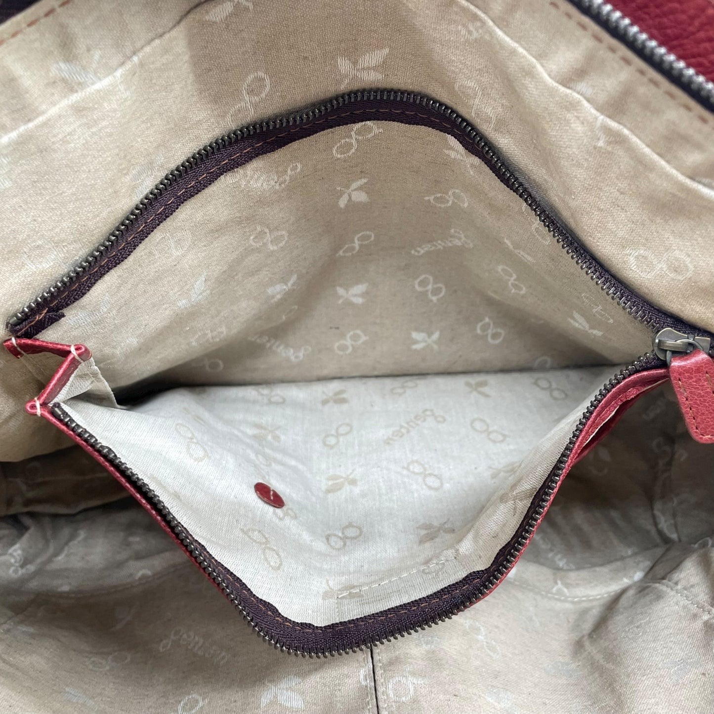 ゲンテン genten トートバッグ レザー 本革 オレンジブラウン 茶色 肩掛け ショルダー ナチュラル風味 T2