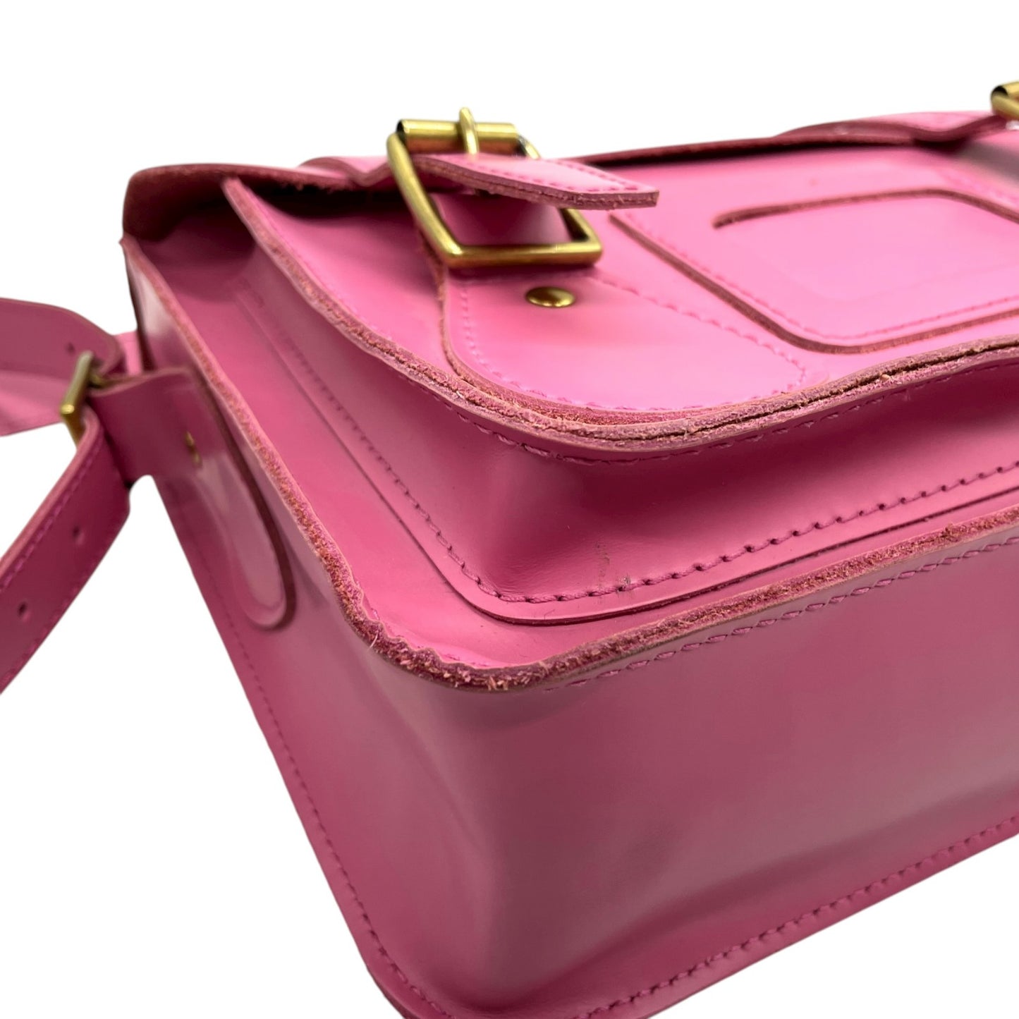 ドクターマーチン Dr.Martens サッチェルバッグ ショルダー レザー ゴールド 金金具 ピンク 2WAY レディース C9