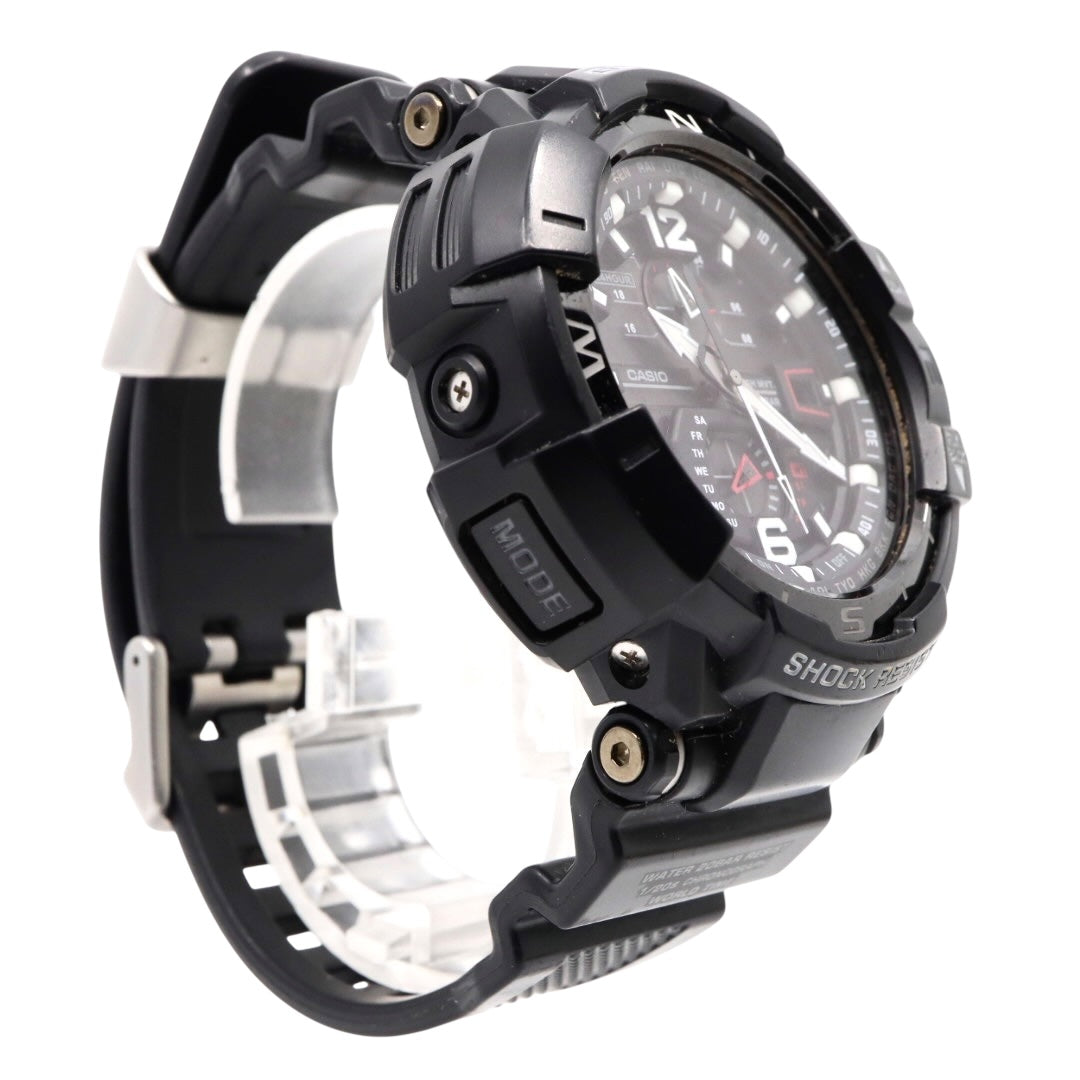 美品　カシオ　G-SHOCK　腕時計　グラビティマスター　ブラック　アナログソーラー　電波ソーラー　タフソーラー　マスターオブG　メンズ　GW-A1100-1A3JF　5311　CASIO　ジーショック G4