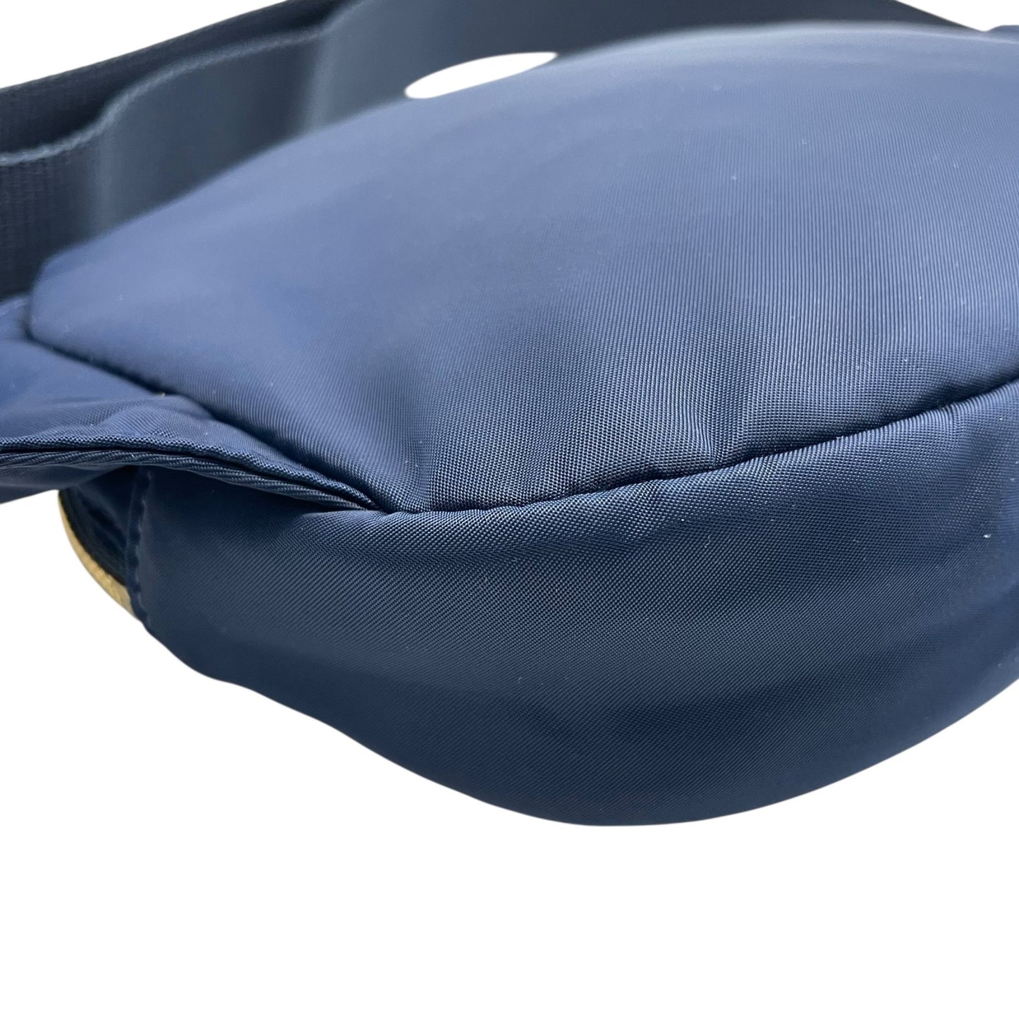 未使用級 美品 トリーバーチ TORY BURCH ボディバッグ ウエストポーチ ショルダーバッグ ネイビー 紺 ブルー 青ナイロン レザー コンビ B1