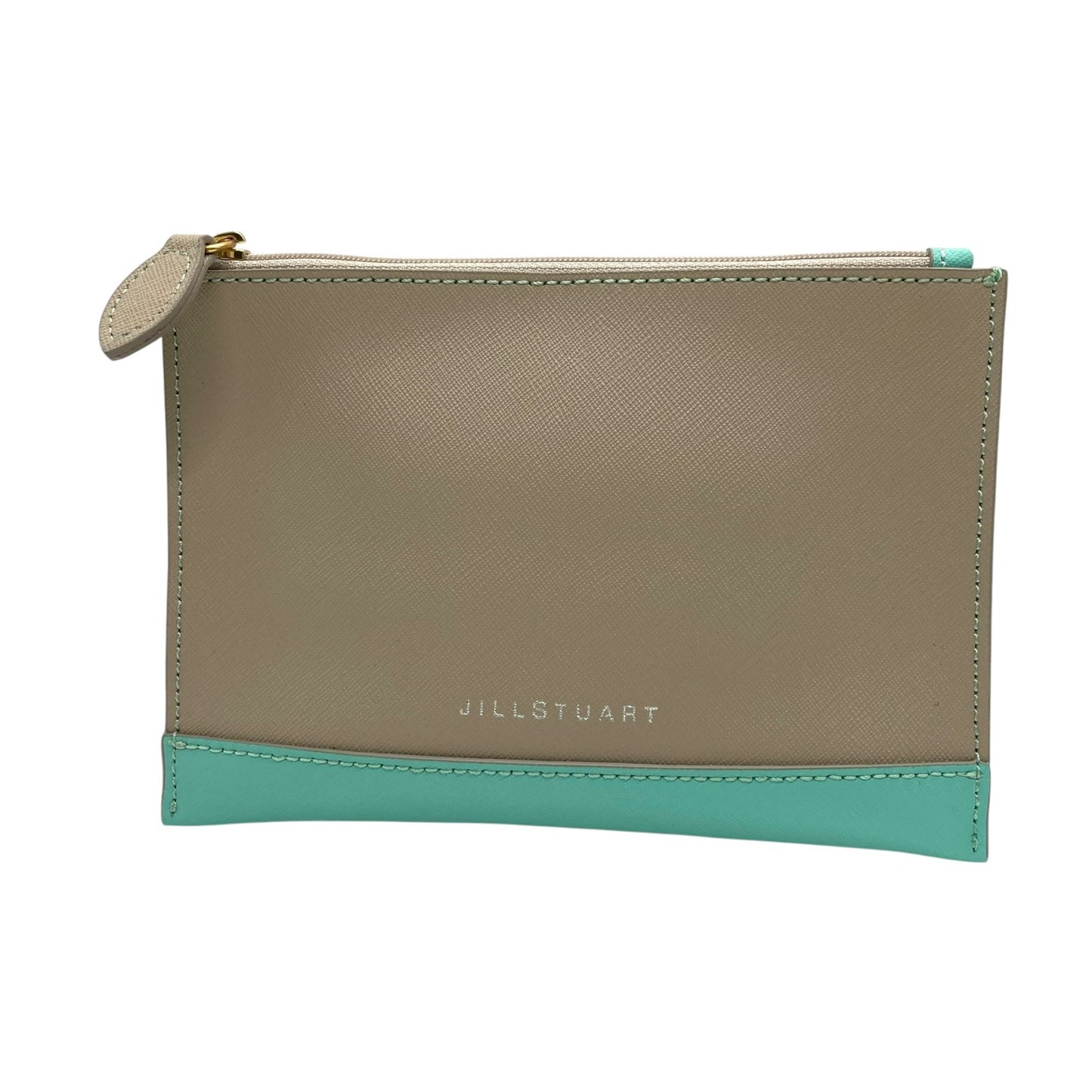 美品 ジルスチュアート JILLSTUART トートバッグ ショルダーバッグ 肩掛け 2WAY バイカラー ゴールド ポーチ付き ベージュ×ミントグリーン D2