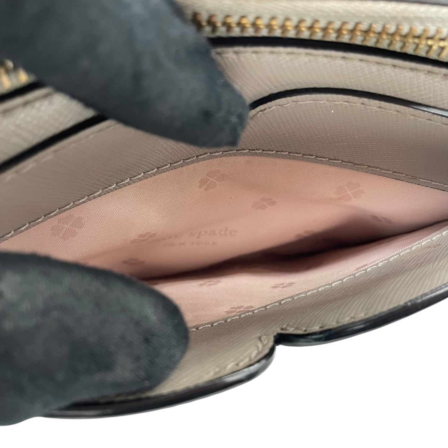 ケイトスペード kate spade ニコラ 2WAY ハンドバッグ ショルダーバッグ ミニバッグ 黒 ブラック グレー レザー シルバー金具 クロスボディ 斜め掛け可 カメラバッグ レディース S30