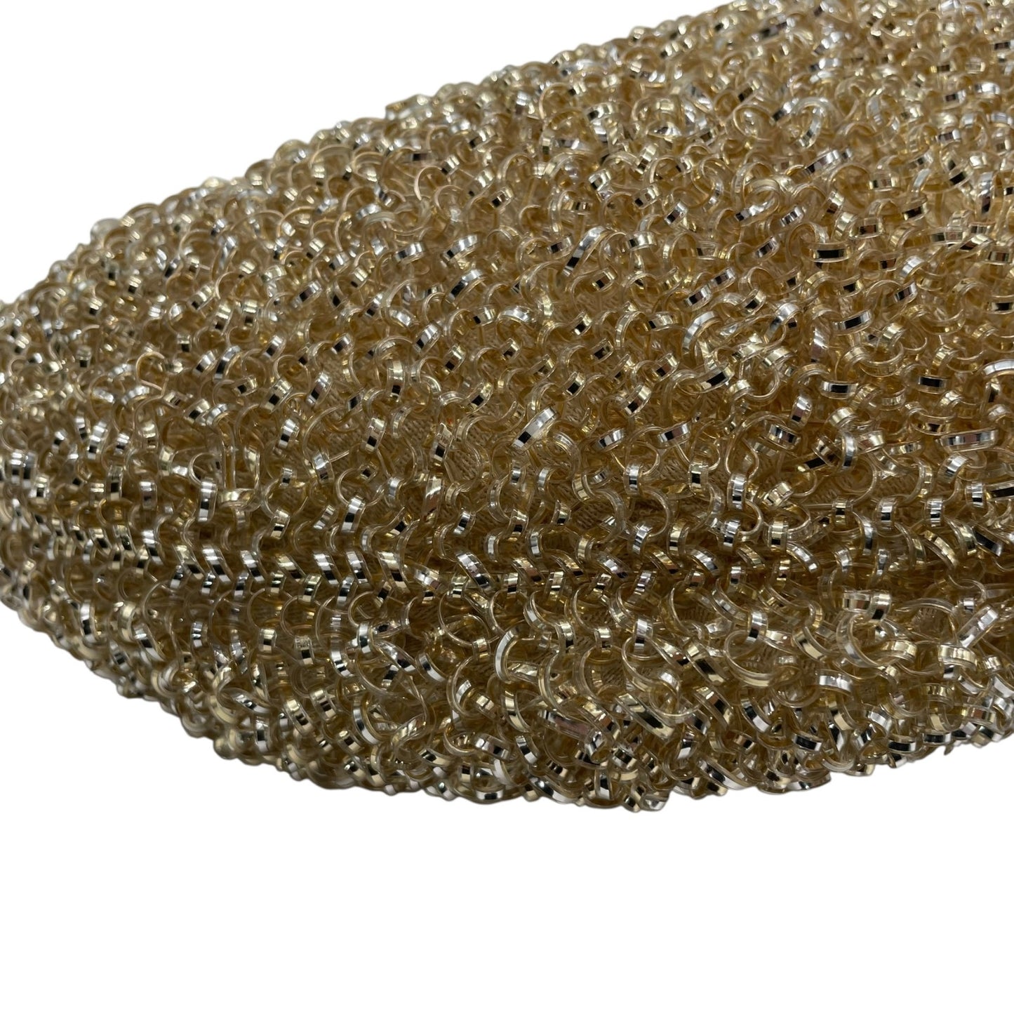 美品 アンテプリマ ANTEPRIMA ワイヤーバッグ ハンドバッグ チェーンストラップ ゴールド ベージュ 半月型 ハーフムーン 手提げ レディース E6