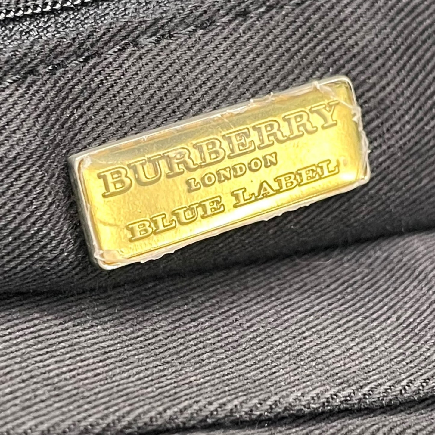 BURBERRY BLUE LABEL バーバリー ブルーレーベル ハンドバッグ ミニトート ノバチェック ライトブルー ネイビー ナイロンキャンバス ホースロゴ レディース U14