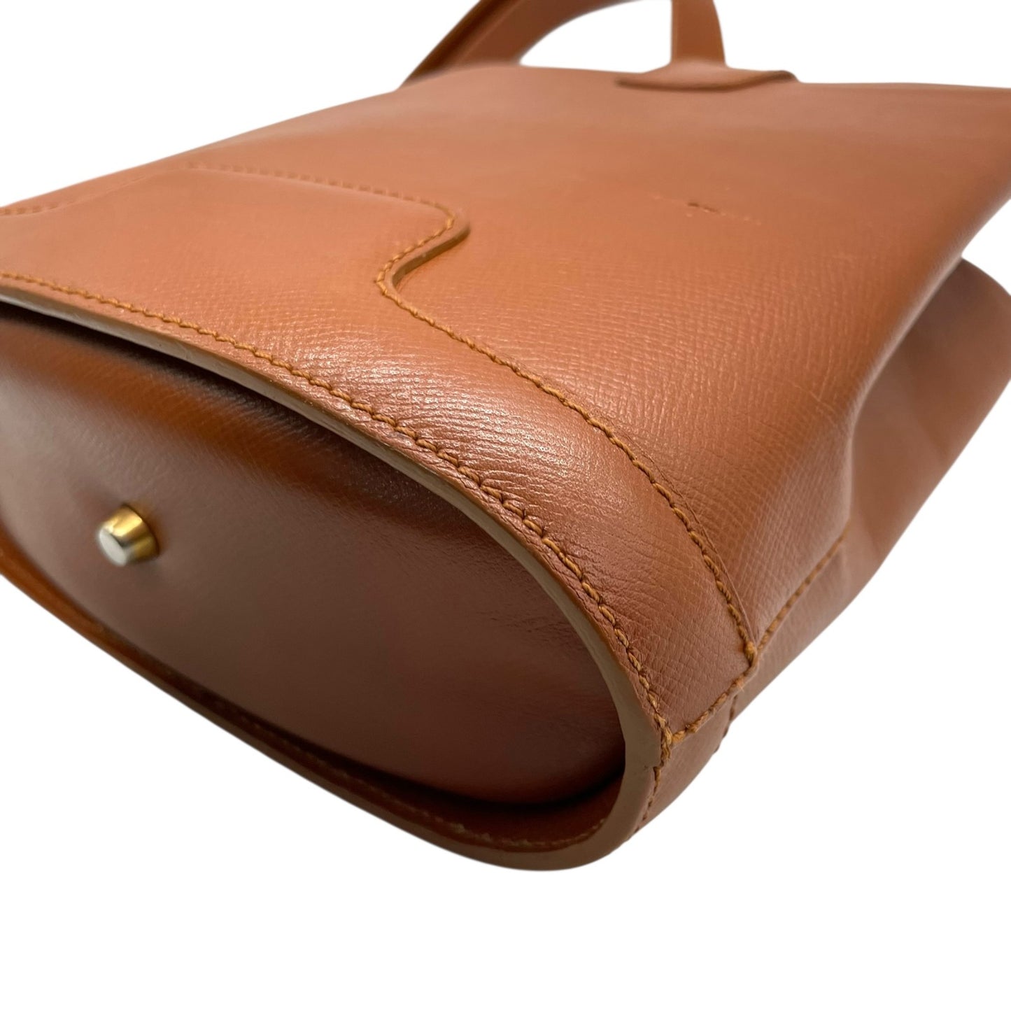 Valextra ヴァレクストラ ヴィンテージ レザー ショルダーバッグ クロスボディ ブラウン ゴールド金具 イタリア製 レディース K5