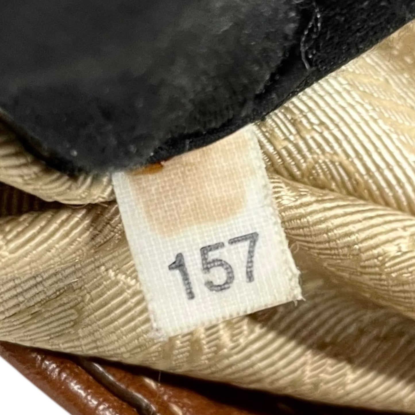 美品 PRADA プラダ ロゴ ジャガード トートバッグ ショルダー デニム レザー ブルー ブラウン ゴールド金具 D5