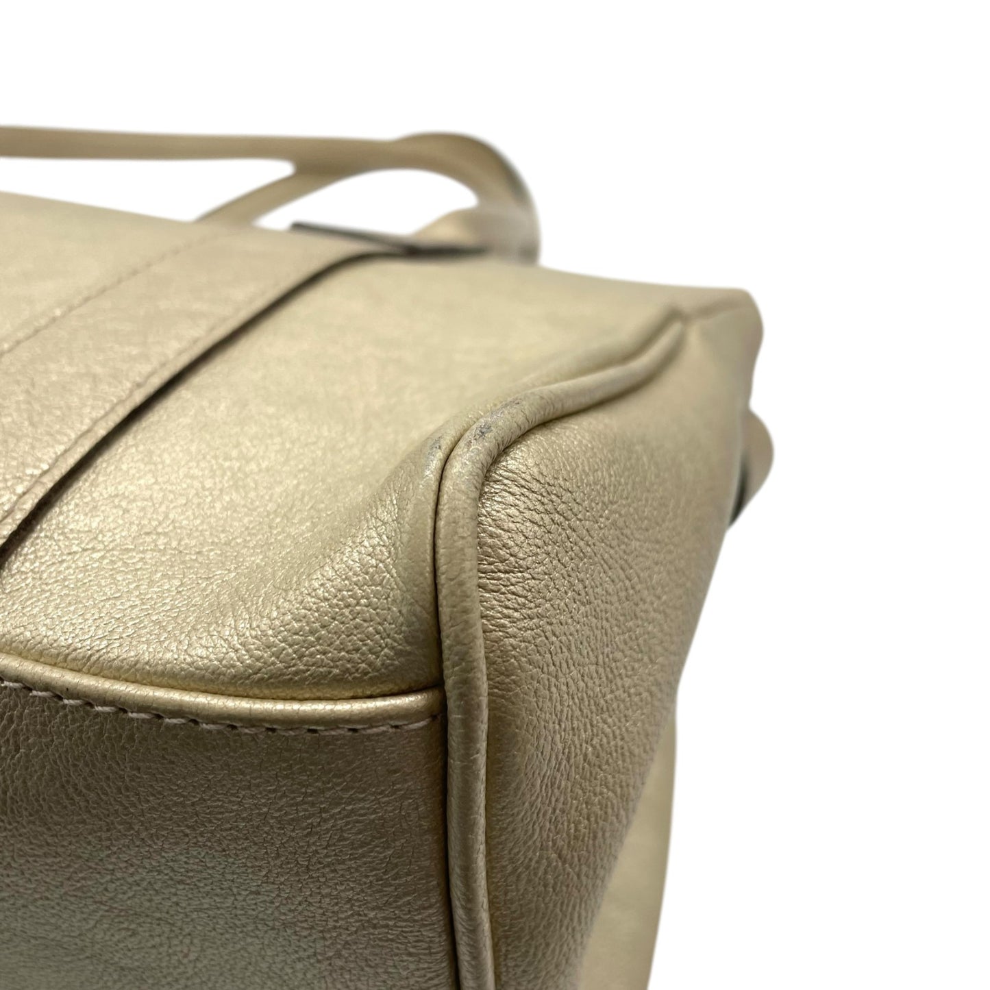 美品 マルベリー mulberry ベイズウォーター ハンドバッグ レザー 本革 ゴールドカラー ベージュ ゴールド金具 レディース フラップ ターンロック クラシック 通勤 通学 K12