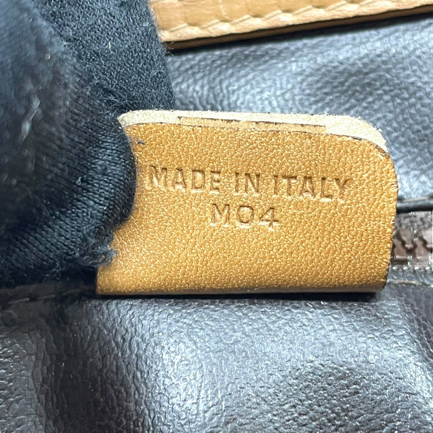 Authentic CELINE Vintage Macadam Handbag Leather PVC Beige Brown Gold Hardware Tote Bag Women's