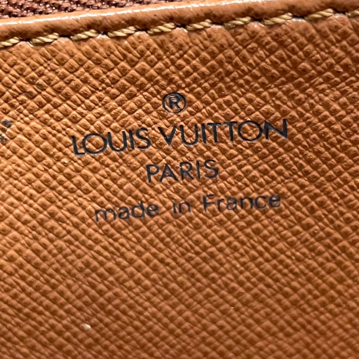 Authentic LOUIS VUITTON Monogram Marzelive Handbag M51379 Brown PVC Leather Gold Hardware Top Handle Flap Closure Women's