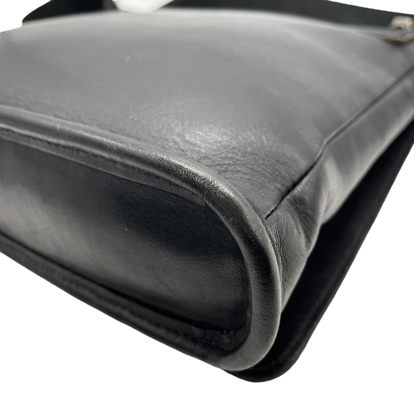 希少 COACH コーチ ショルダーバッグ メッセンジャー 肩掛け 斜め掛け USA製 グラブタンレザー 黒 ブラック シルバー金具 9431 ヴィンテージ オールレザー 本革 U12