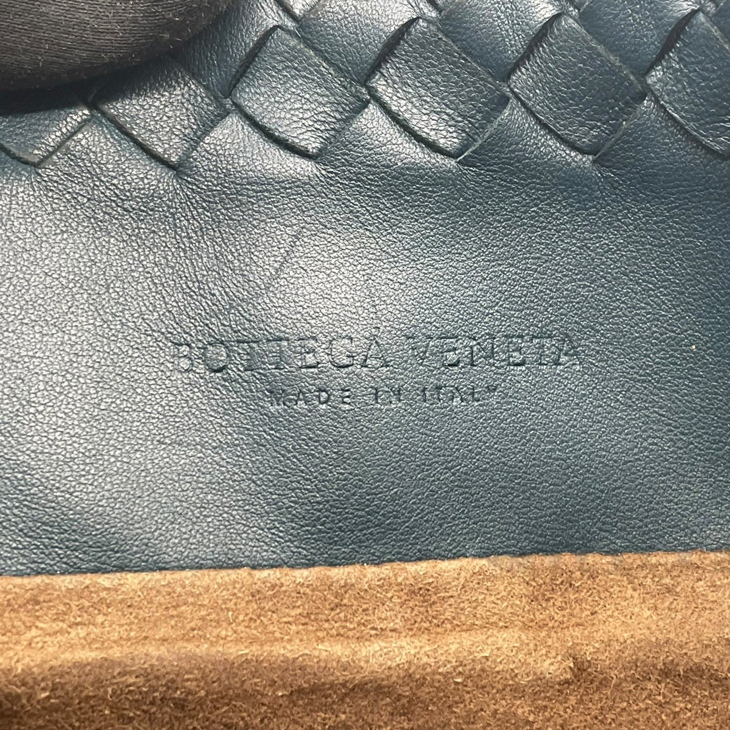 BOTTEGA VENETA ボッテガヴェネタ イントレチャート トートバッグ レザー ダークグリーン 肩掛け可 ハンドバッグ レディース 正規品 D