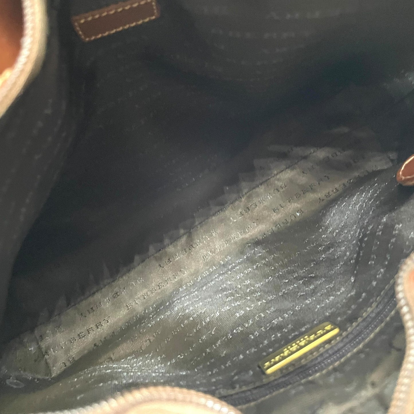 美品 BURBERRY バーバリー ノバチェック シャドーホース ワンショルダーバッグ ショルダーバッグ PVC×レザー ブラウン ヴィンテージ ゴールド金具 肩掛け C7