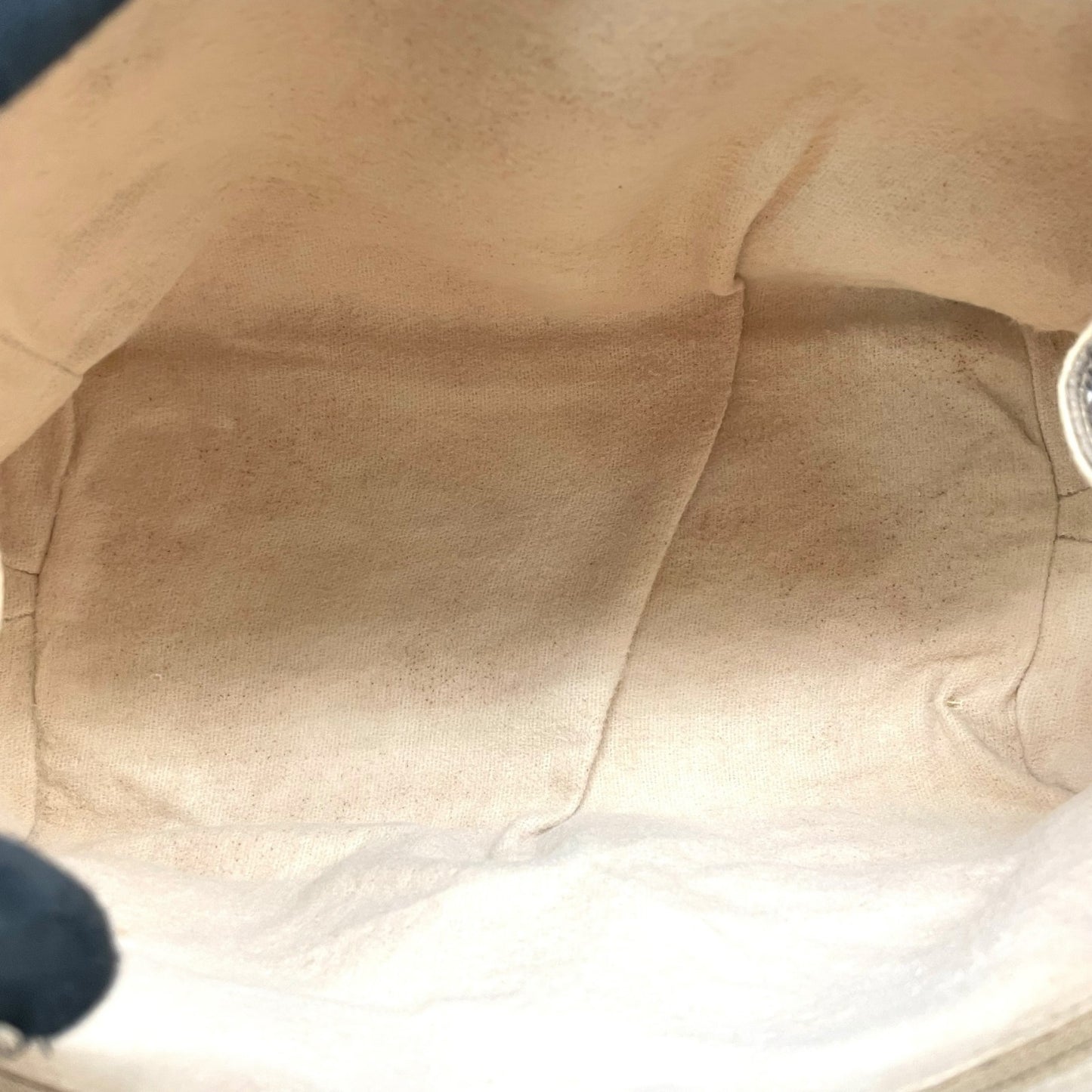 GUCCI グッチ GGプラス グッチプラス ハンドバッグ グレー ベージュ PVC レザー ゴールド金具 オールドグッチ ヴィンテージ レディース A