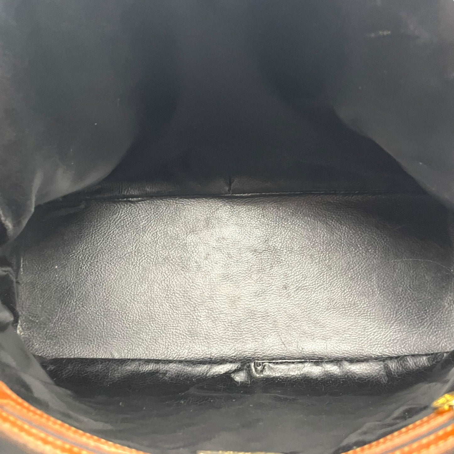 フェンディ FENDI ペカン柄 ボストンバッグ PVC レザー 茶色 カーキ ブラウン ストライプ ハンドバッグ ヴィンテージ B