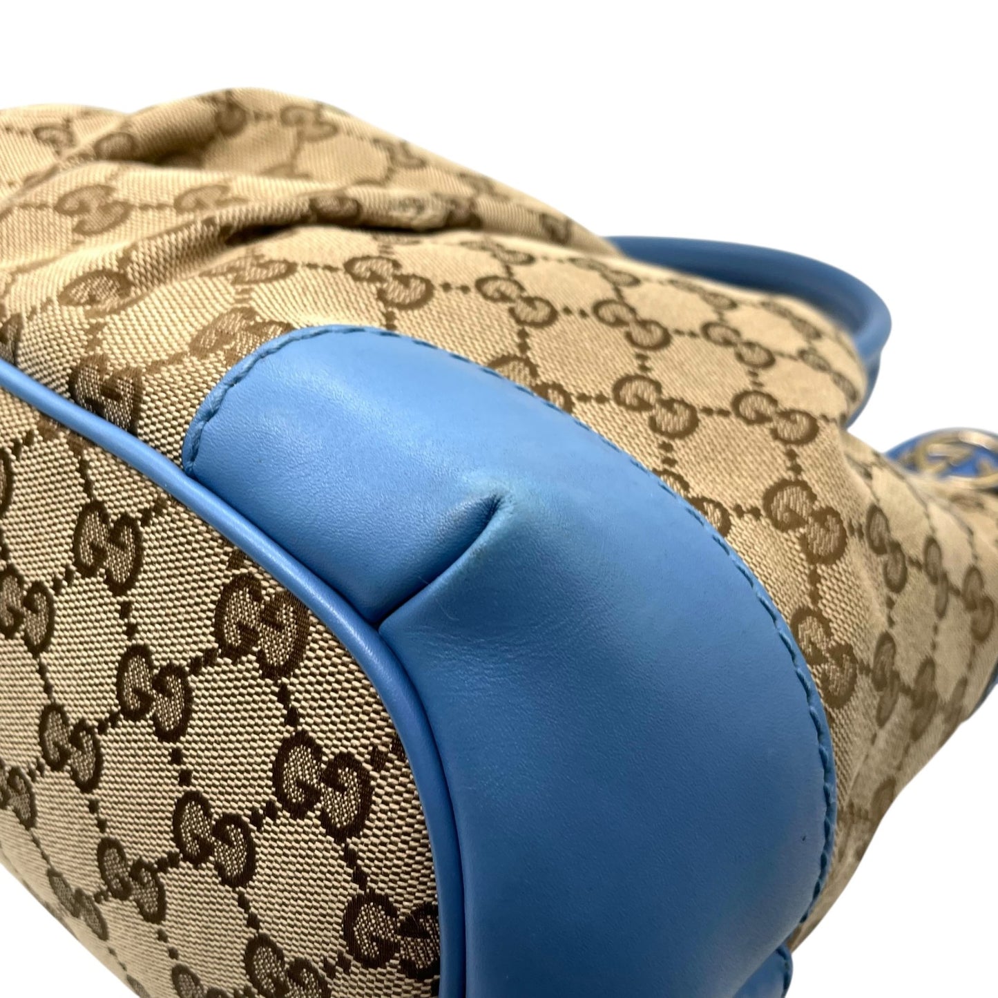 GUCCI グッチ 247902 ハンドバッグ キャンバス/レザー ブラウン【中古】 レディース