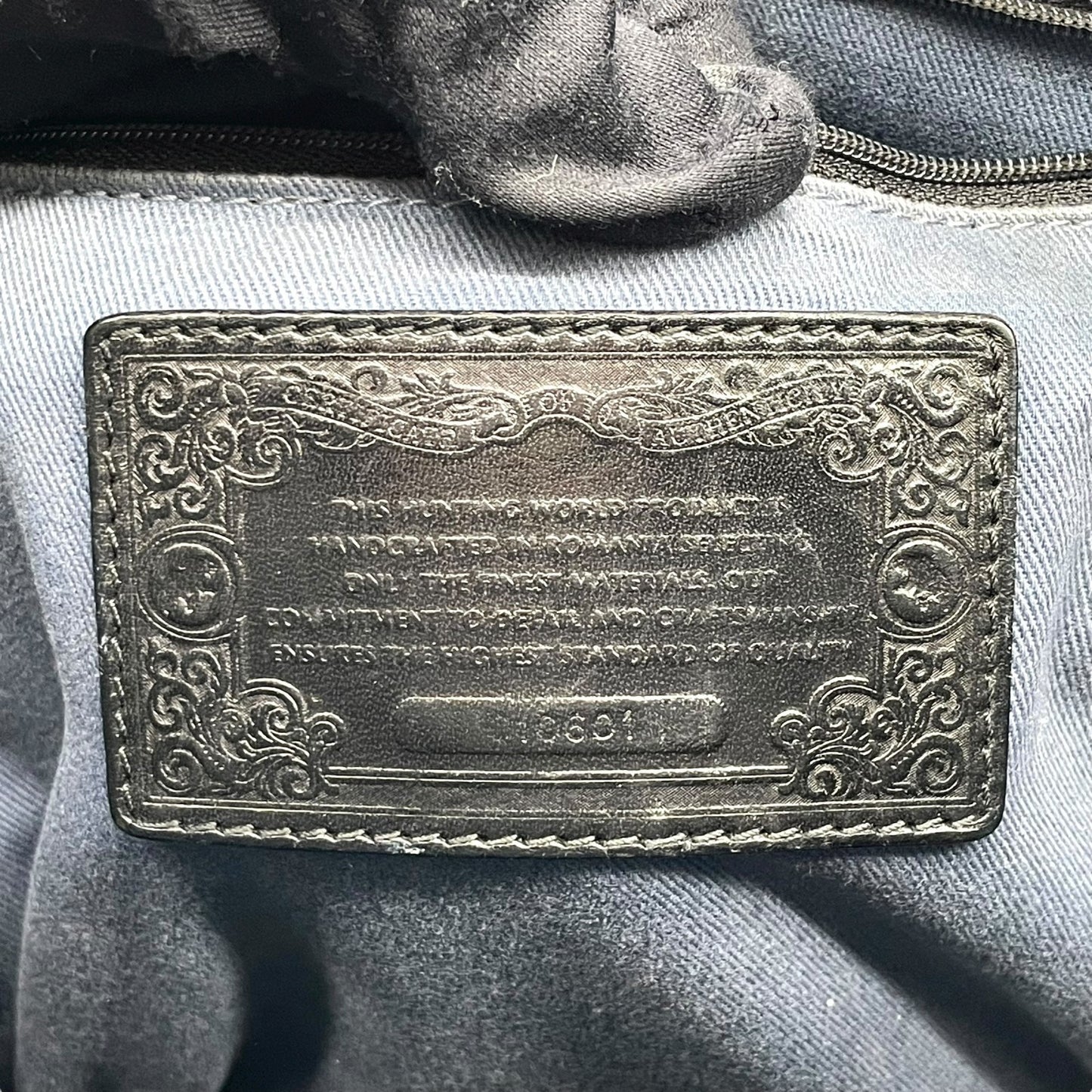 ハンティングワールド HUNTING WORLD トートバッグ ハンドバッグ レザー×キャンバス 黒 ブラック メンズ S68