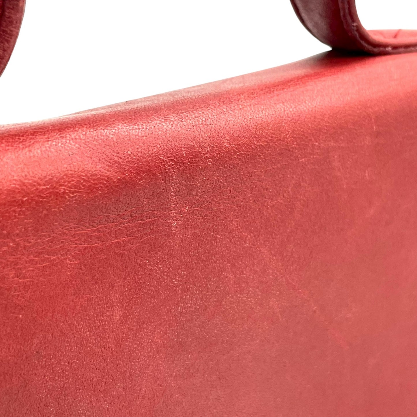 希少 COACH コーチ ショルダーバッグ ターンロック レザー 2WAY ハンドバッグ レッド 赤 S90 オールドコーチ グラブタンレザー vintage