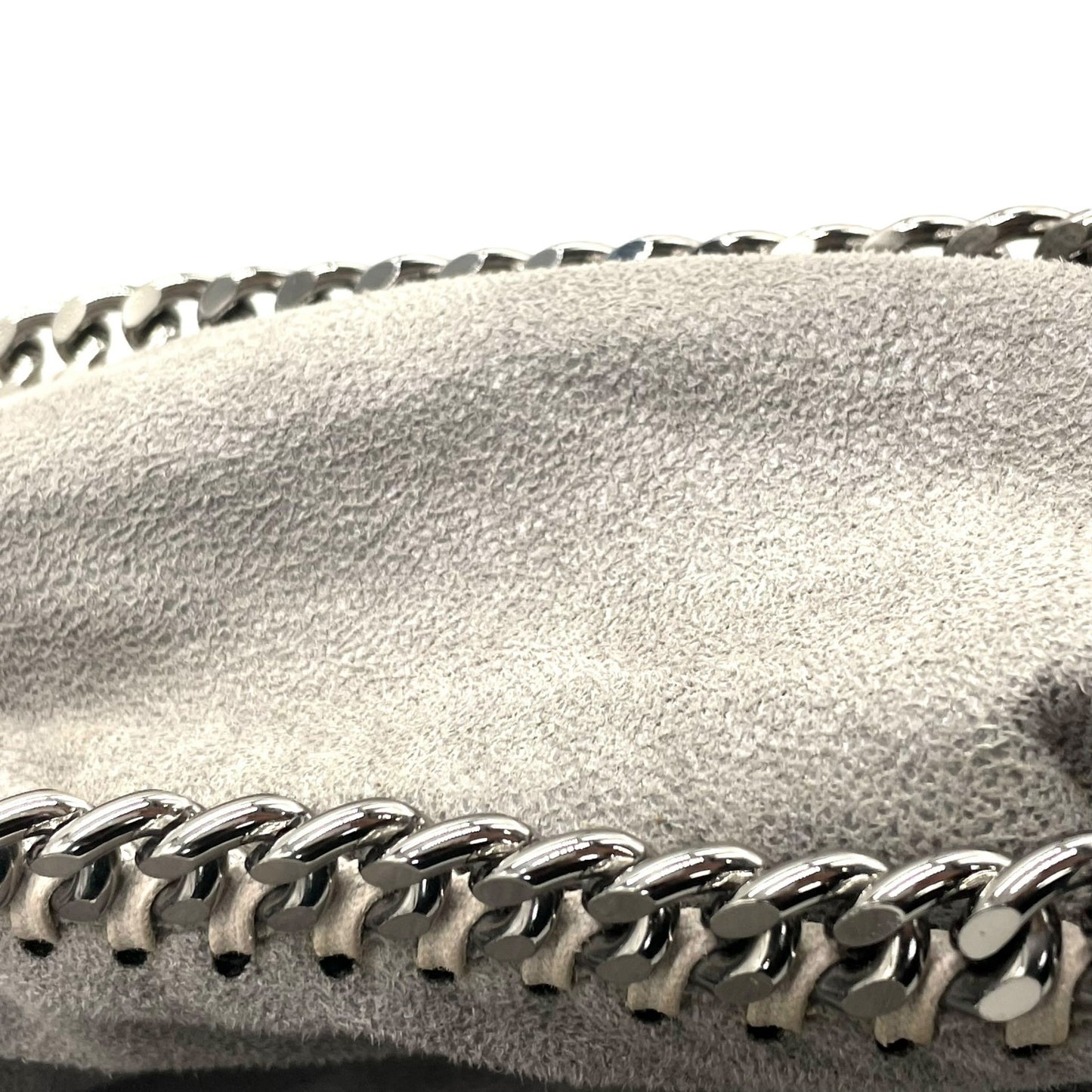 美品 ステラマッカートニー STELLA McCARTNEY ファラベラ 2way ハンドバッグ ショルダーバッグ グレー チェーンショルダー 斜め掛け可 シルバー金具 レディース K10