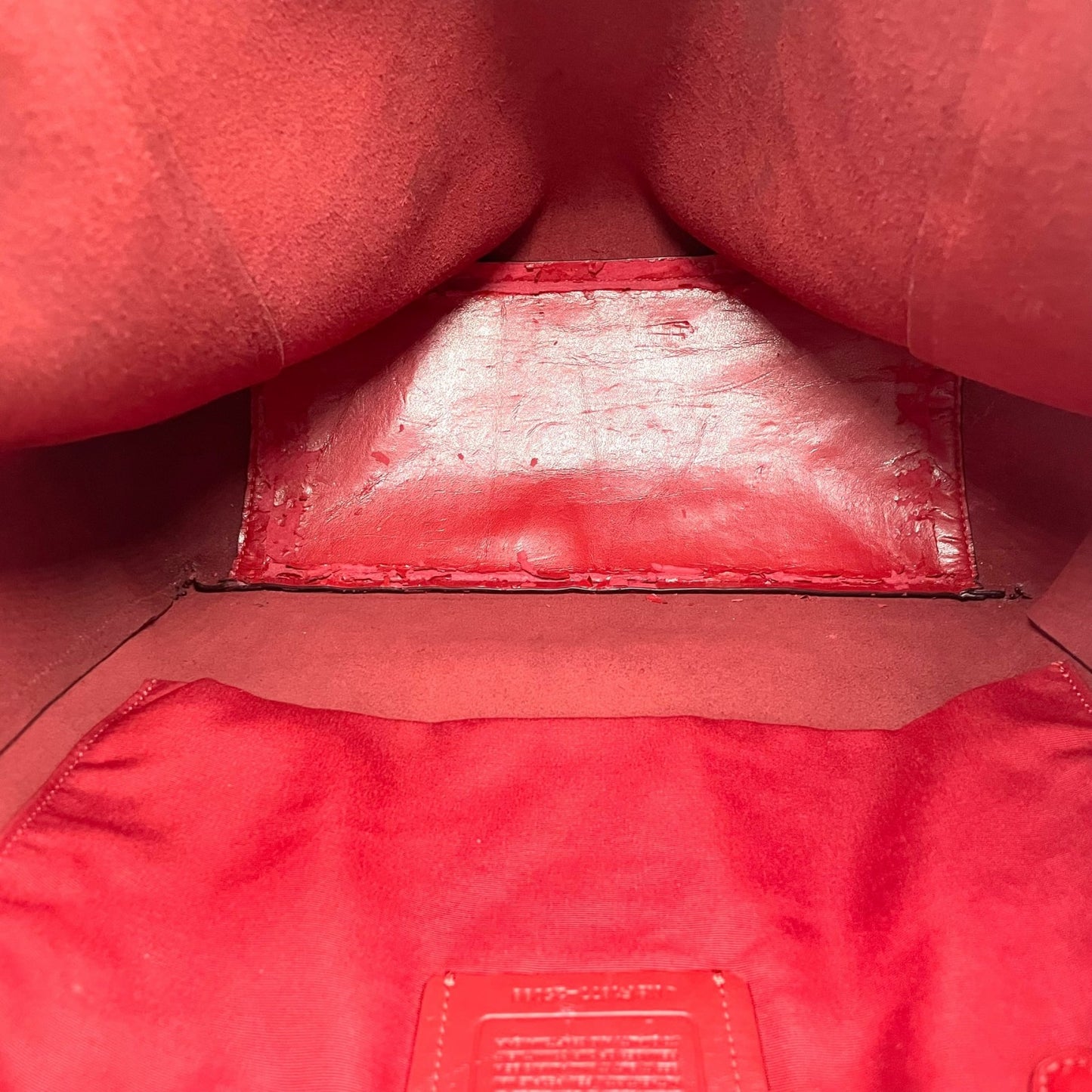 COACH コーチ トートバッグ 赤 レッド レザー ゴールド金具 肩掛け可 A4収納可 25099 ロゴ 馬車柄 レディース U11