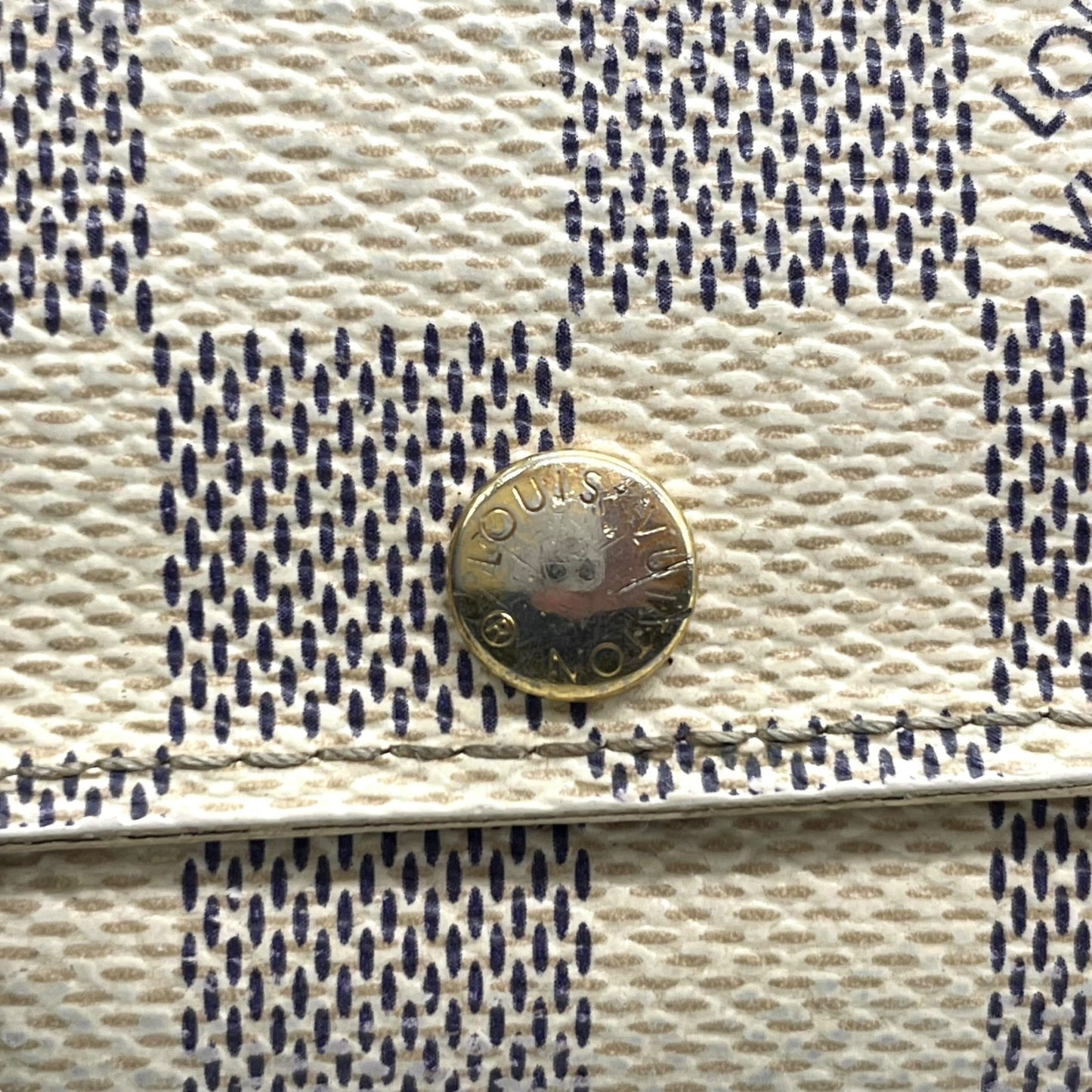 ルイ・ヴィトン Louis Vuitton ミュルティクレ6 N61745 ダミエ アズール 6連キーケース ホワイト グレー PVC×レザー ゴールド金具 レディース メンズ M5