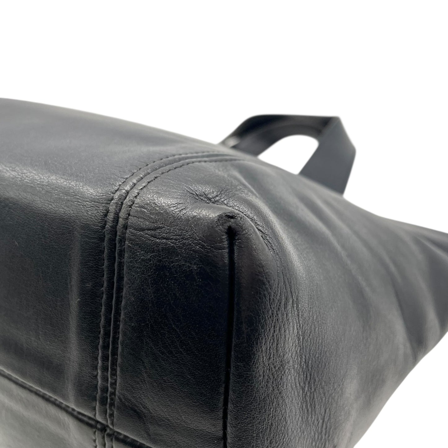 コーチ COACH オールドコーチ ハンドバッグ ミニトートバッグ 紺 ネイビー レザー ゴールド金具 ファスナー開閉 ロゴチャーム ヴィンテージ レディース S61