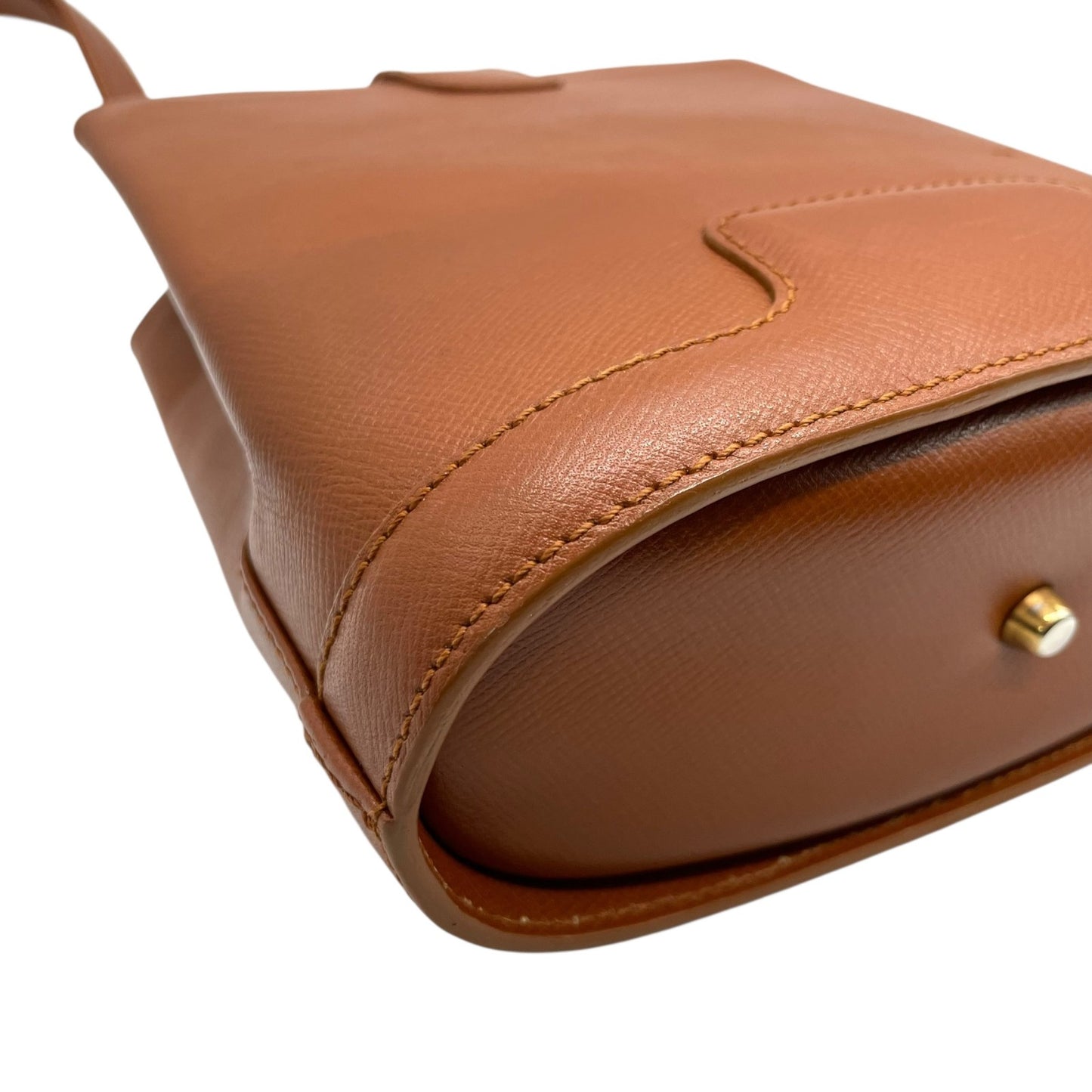 Valextra ヴァレクストラ ヴィンテージ レザー ショルダーバッグ クロスボディ ブラウン ゴールド金具 イタリア製 レディース K5