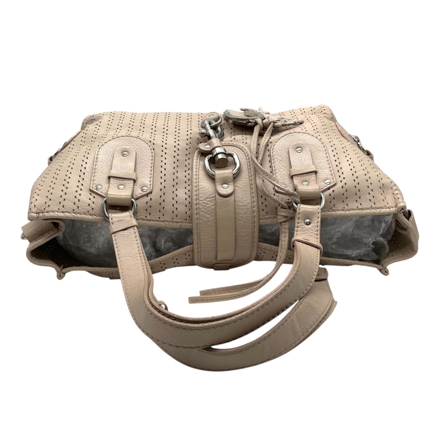 Chloé クロエ ケララ トートバッグ レザー Y2K vintage archive 00s パンチング ヌードカラー シルバーハードウェア 大容量 キャリーオール レディース U10