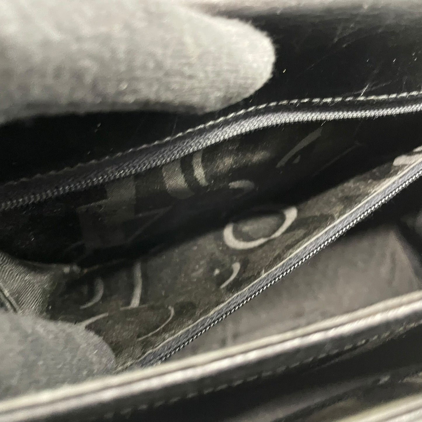 Salvatore Ferragamo フェラガモ ガンチーニ ハンドバッグ カーフレザー ブラック ゴールド金具 ヴィンテージ フォーマル A