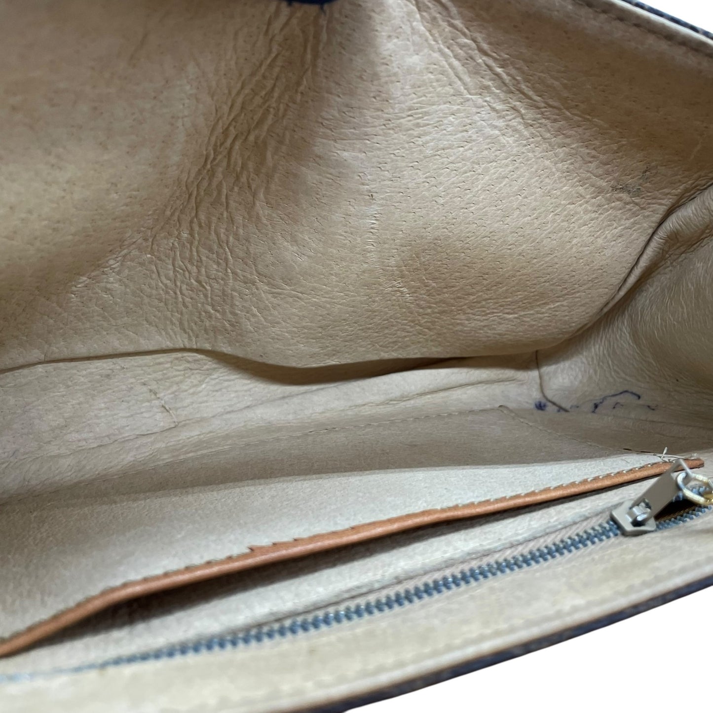 Authentic Old CELINE Macadam Shoulder Bag Brown PVC Leather Logo Vintage Crossbody