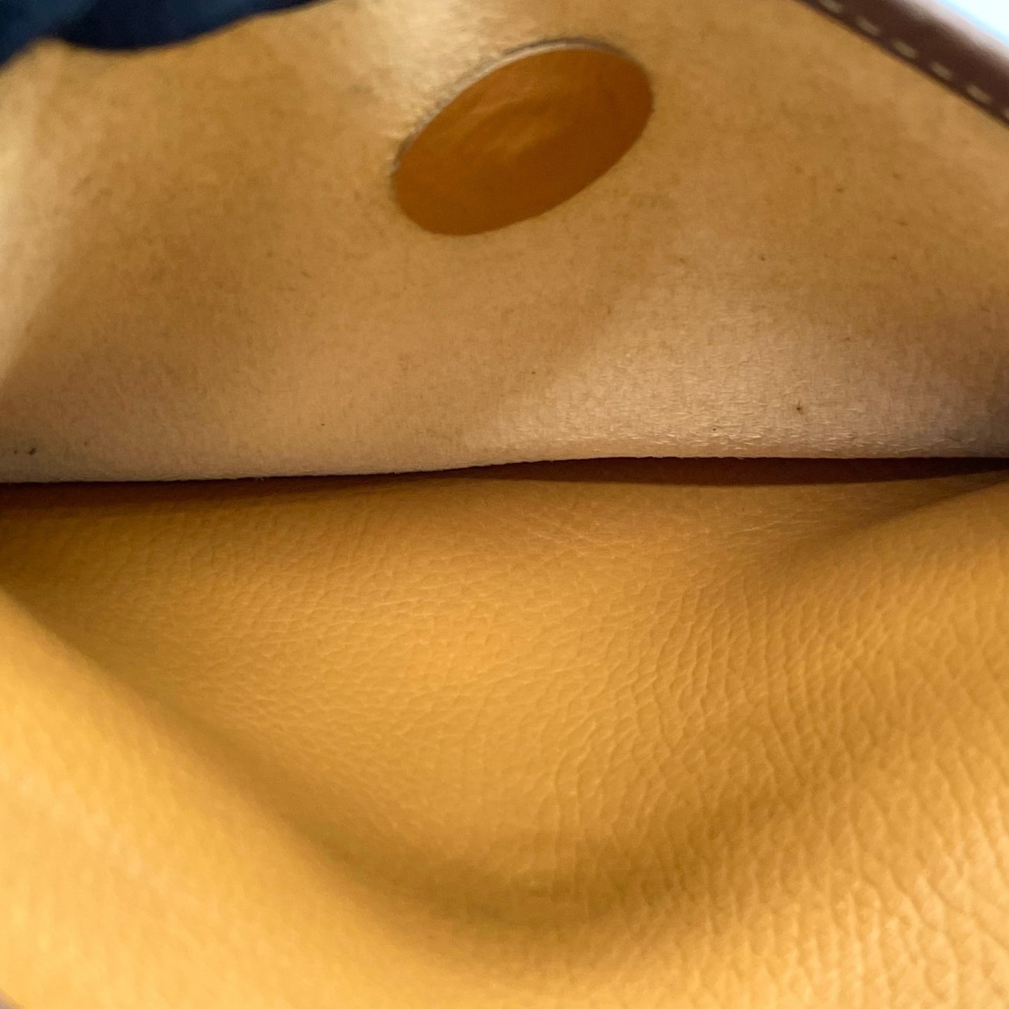 Authentic LOEWE Anagram Leather Shoulder Bag Camel Brown Embossed Logo Crossbody Vintage Archive Women