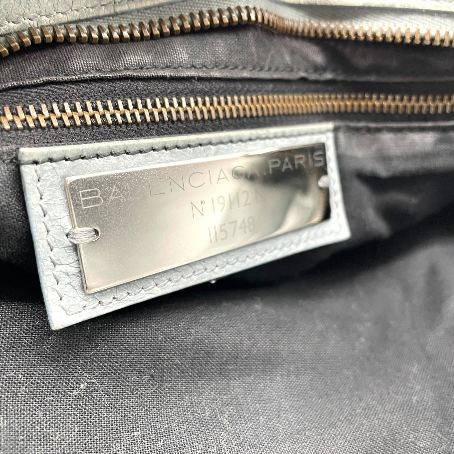 バレンシアガ BALENCIAGA ザ・シティ The City ハンドバッグ 2WAY ショルダーバッグ グレー レザー ヴィンテージ C7