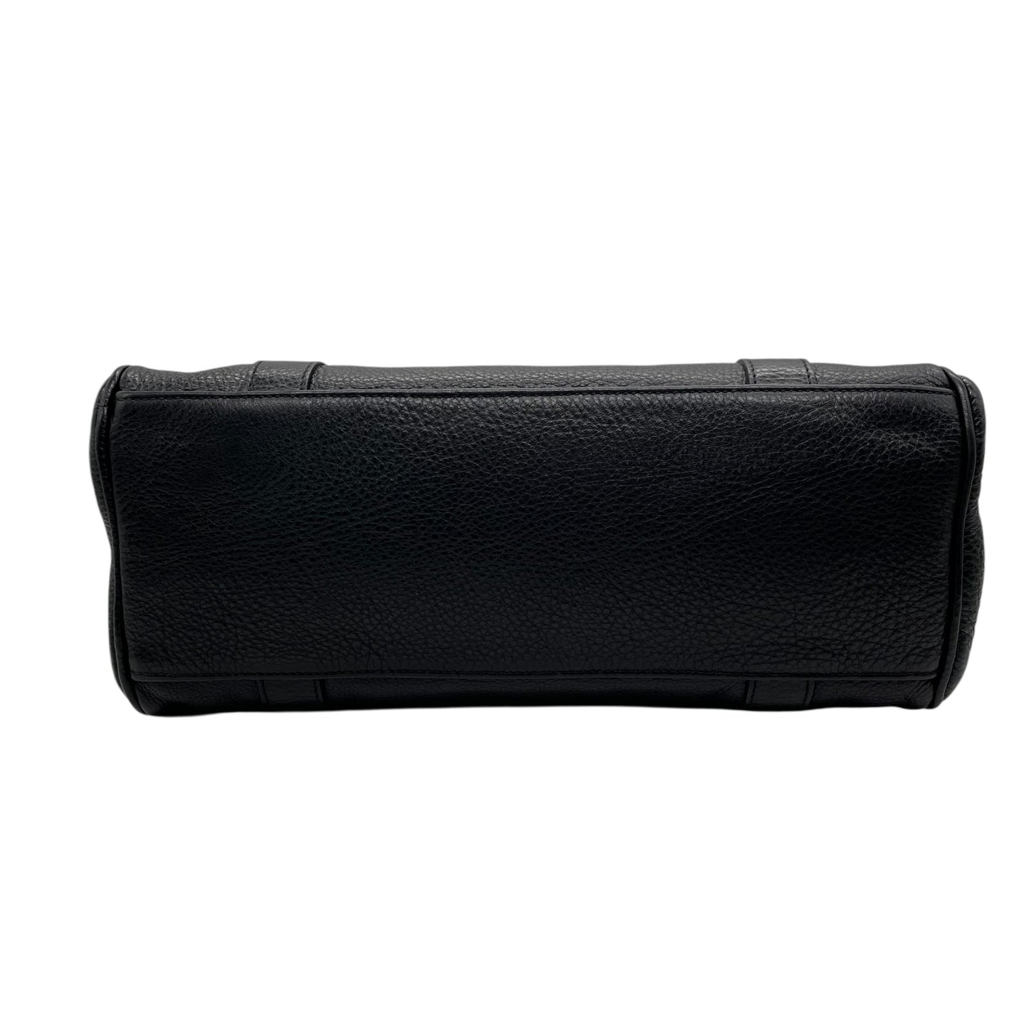 未使用級 美品 MULBERRY マルベリー ベイズウォーター ハンドバッグ トートバッグ 黒 ブラック レザー シボ革 ゴールド金具 肩掛け可 ターンロック レディース E