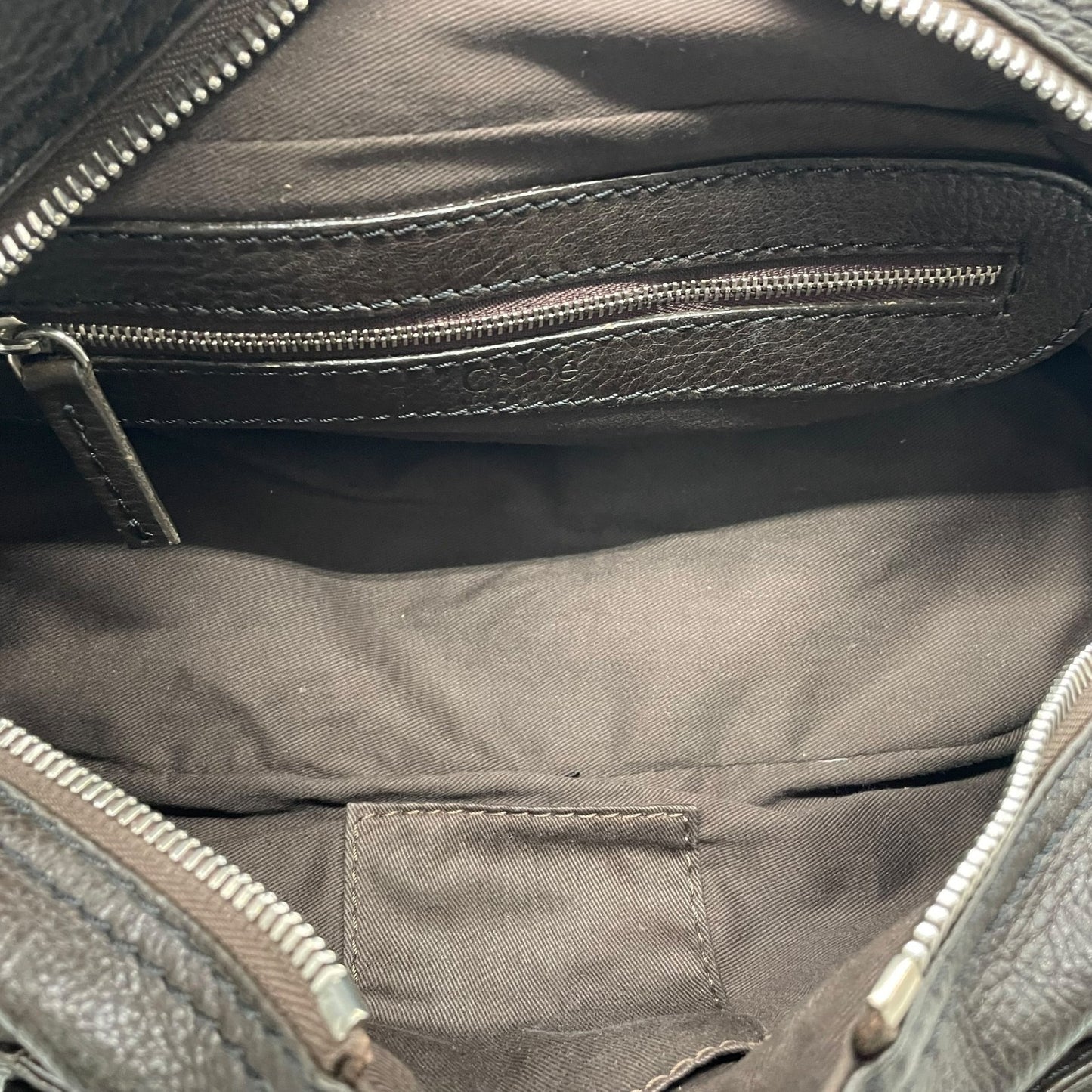 Chloe クロエ パディントン ハンドバッグ 南京錠 ボーリングバッグ ダークブラウン 鍵付き Y2K Archive レザー 本革 C