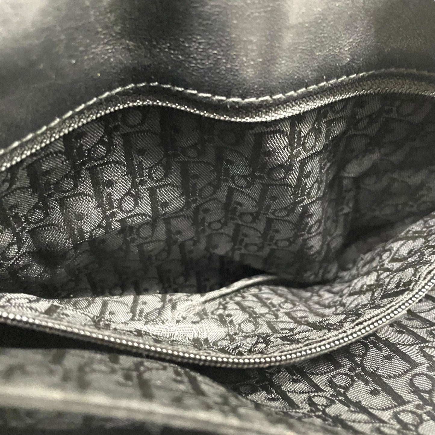 Christian Dior クリスチャンディオール ショルダーバッグ レザー ブラック【中古】 レディース