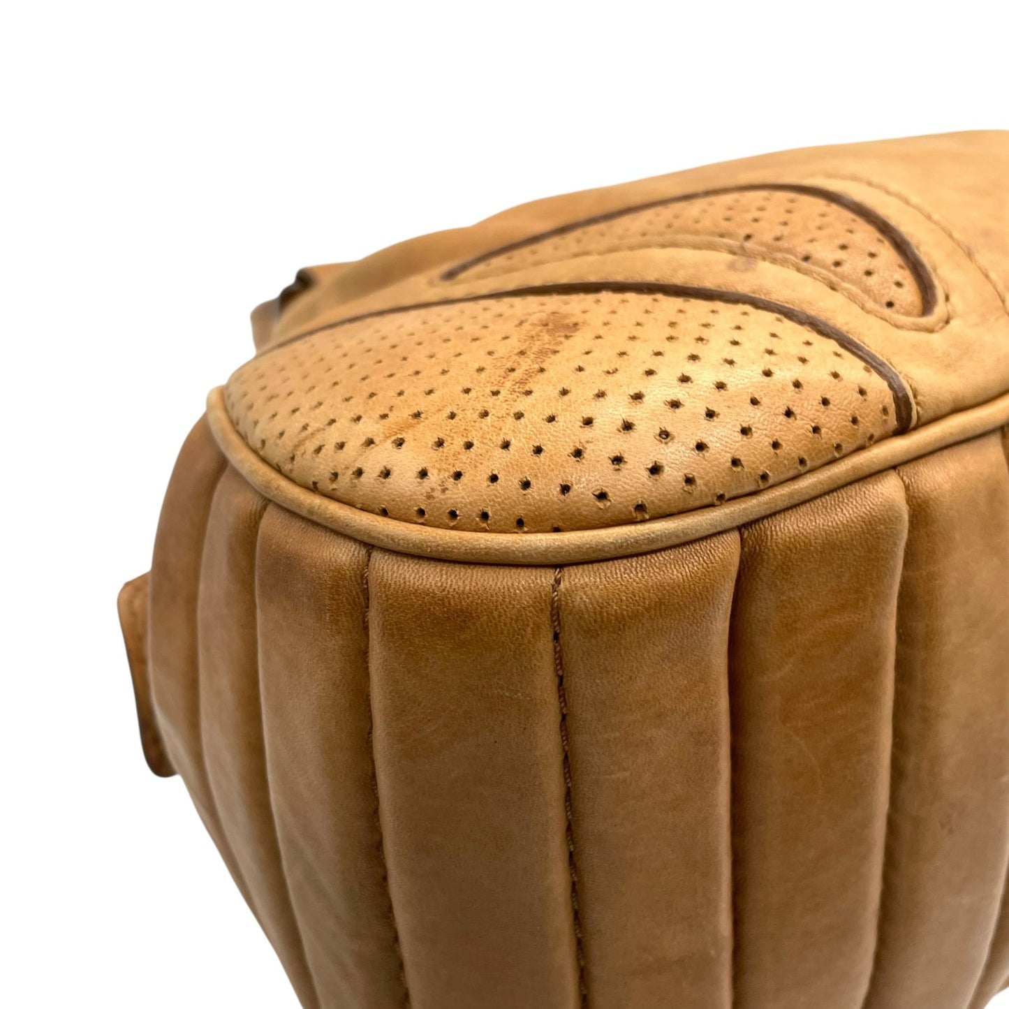 ディーゼル DIESEL ボストンバッグ レザー ブラウン 茶色 ロゴ型押し ヴィンテージ Y2K 00s vintage S84