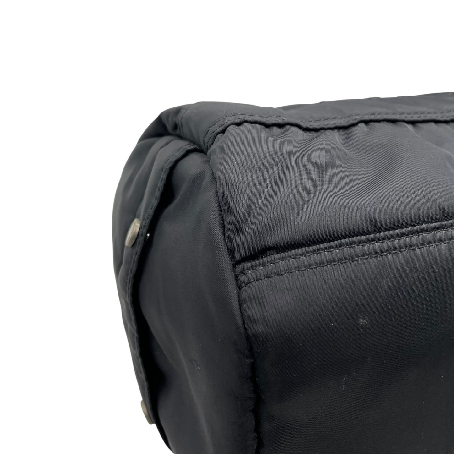 BURBERRY BLUE LABEL バーバリーブルーレーベル 2way ボストンバッグ ショルダーバッグ 斜め掛け可 黒 ブラック ナイロン シルバー金具 ロゴ メンズ レディース S2